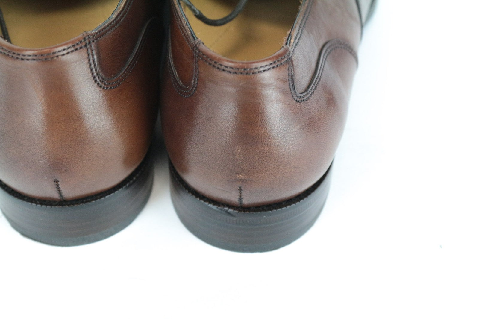 SUITSUPPLY Men's Casual Shoes EU41.5 Brown Leather Low-Top Relaxed Style