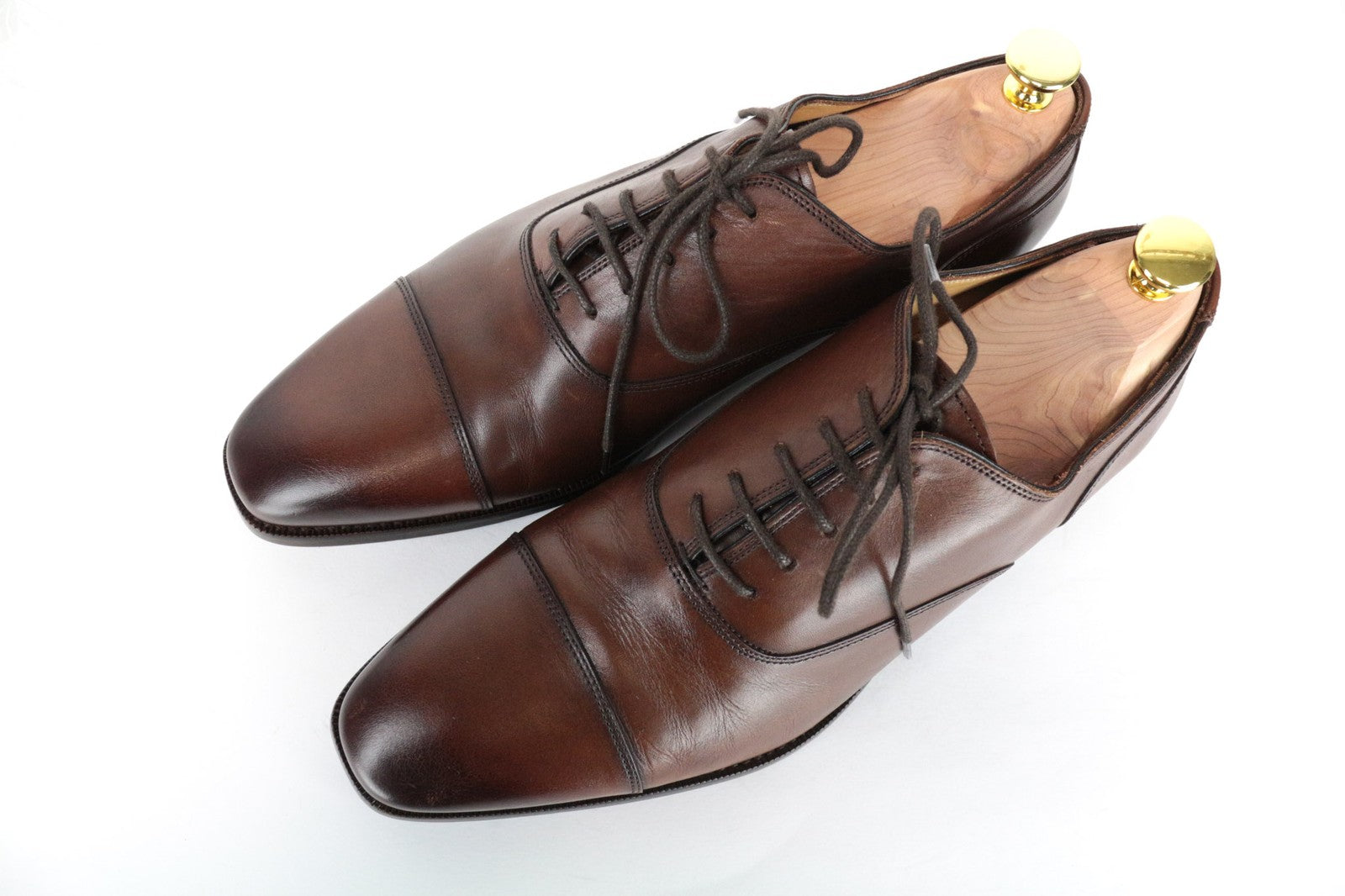 SUITSUPPLY Men's Casual Shoes EU41.5 Brown Leather Low-Top Relaxed Style