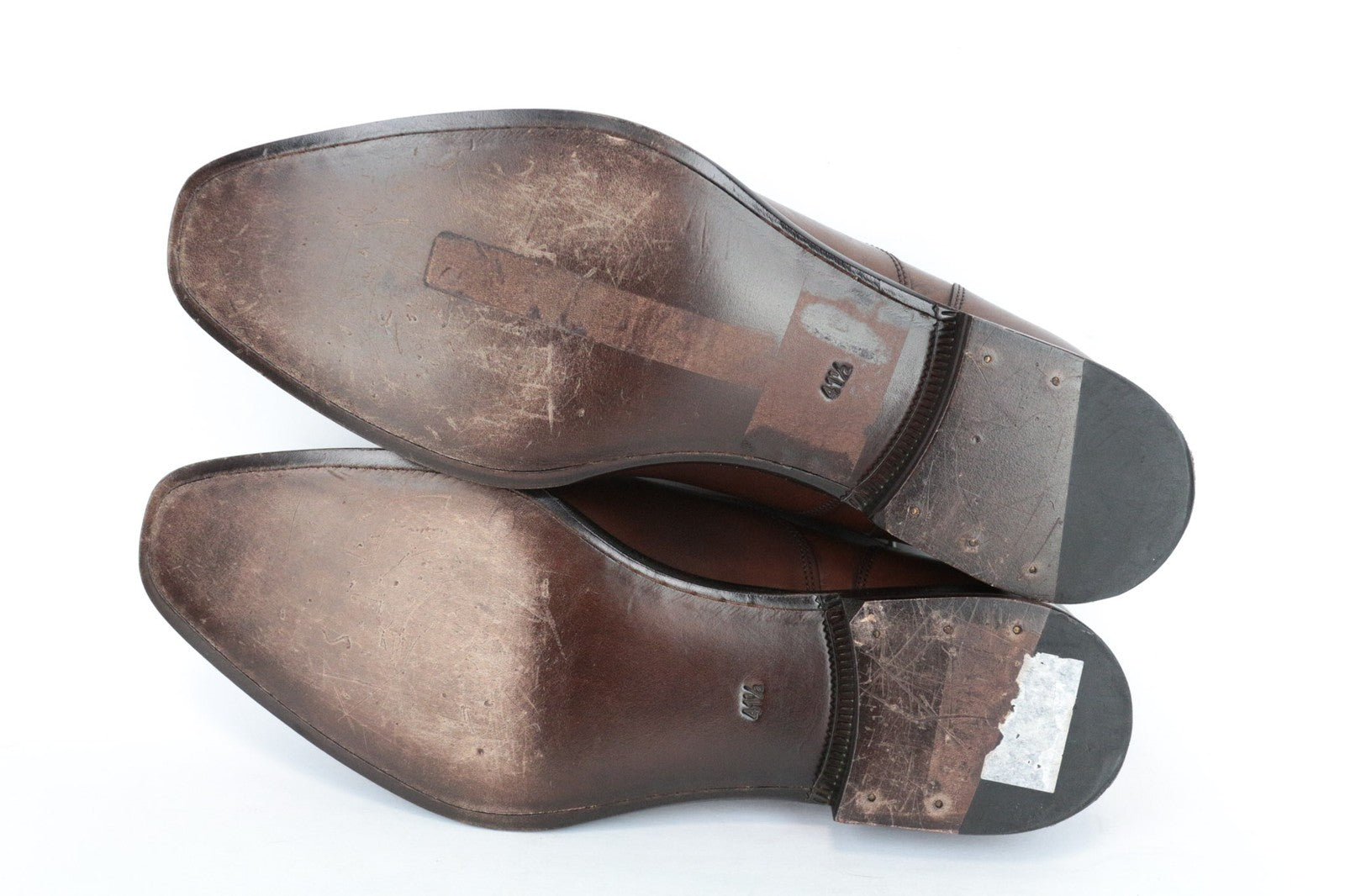 SUITSUPPLY Men's Casual Shoes EU41.5 Brown Leather Low-Top Relaxed Style