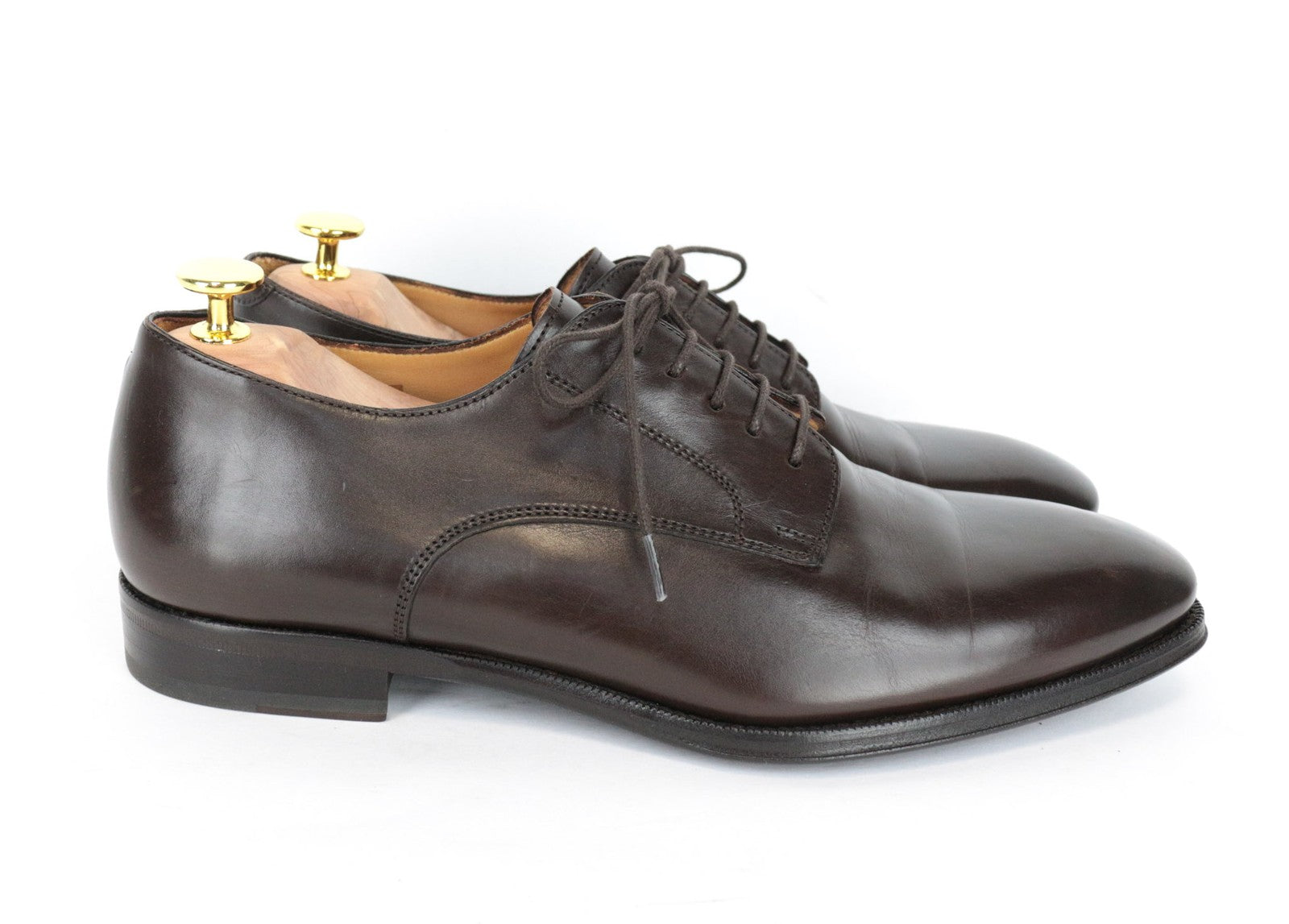 SUITSUPPLY Men's Casual Shoes EU43 Dark Brown Leather Classic Relaxed Style