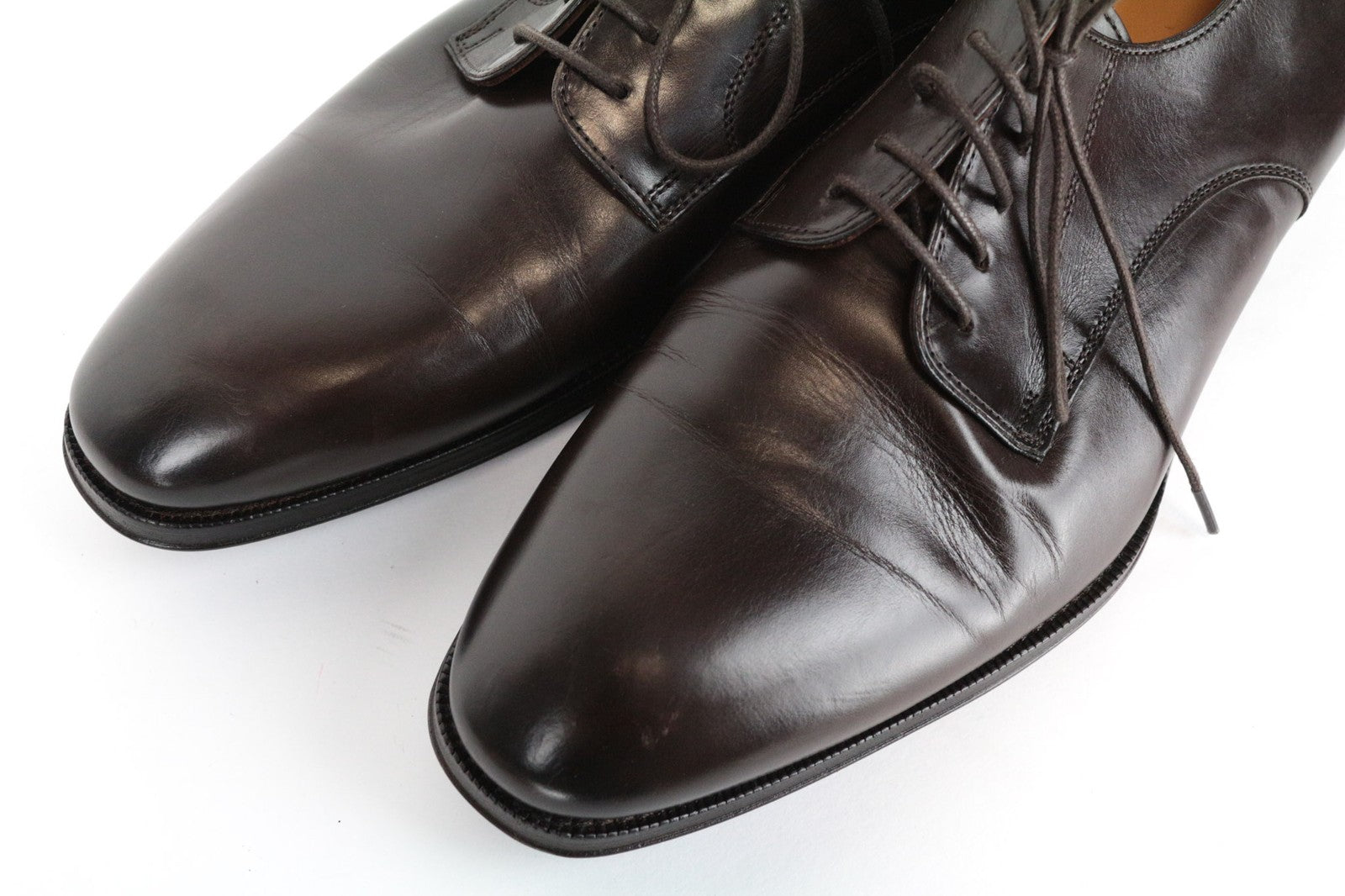 SUITSUPPLY Men's Casual Shoes EU43 Dark Brown Leather Classic Relaxed Style