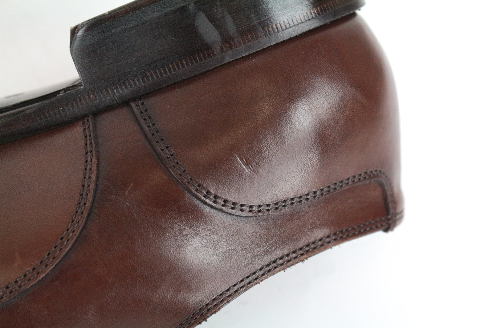 SUITSUPPLY Men's Casual Shoes EU42 Brown Leather Low-Top Classic Lace Up