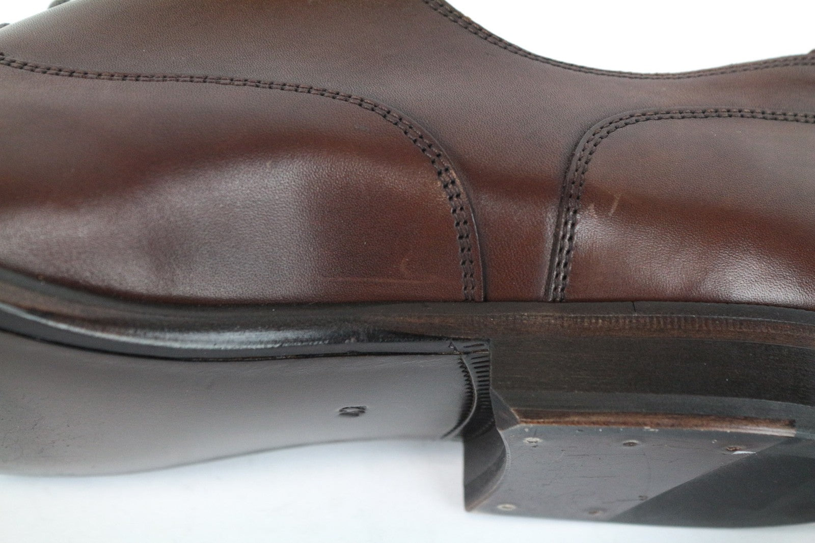 SUITSUPPLY Men's Casual Shoes EU42 Brown Leather Low-Top Classic Lace Up