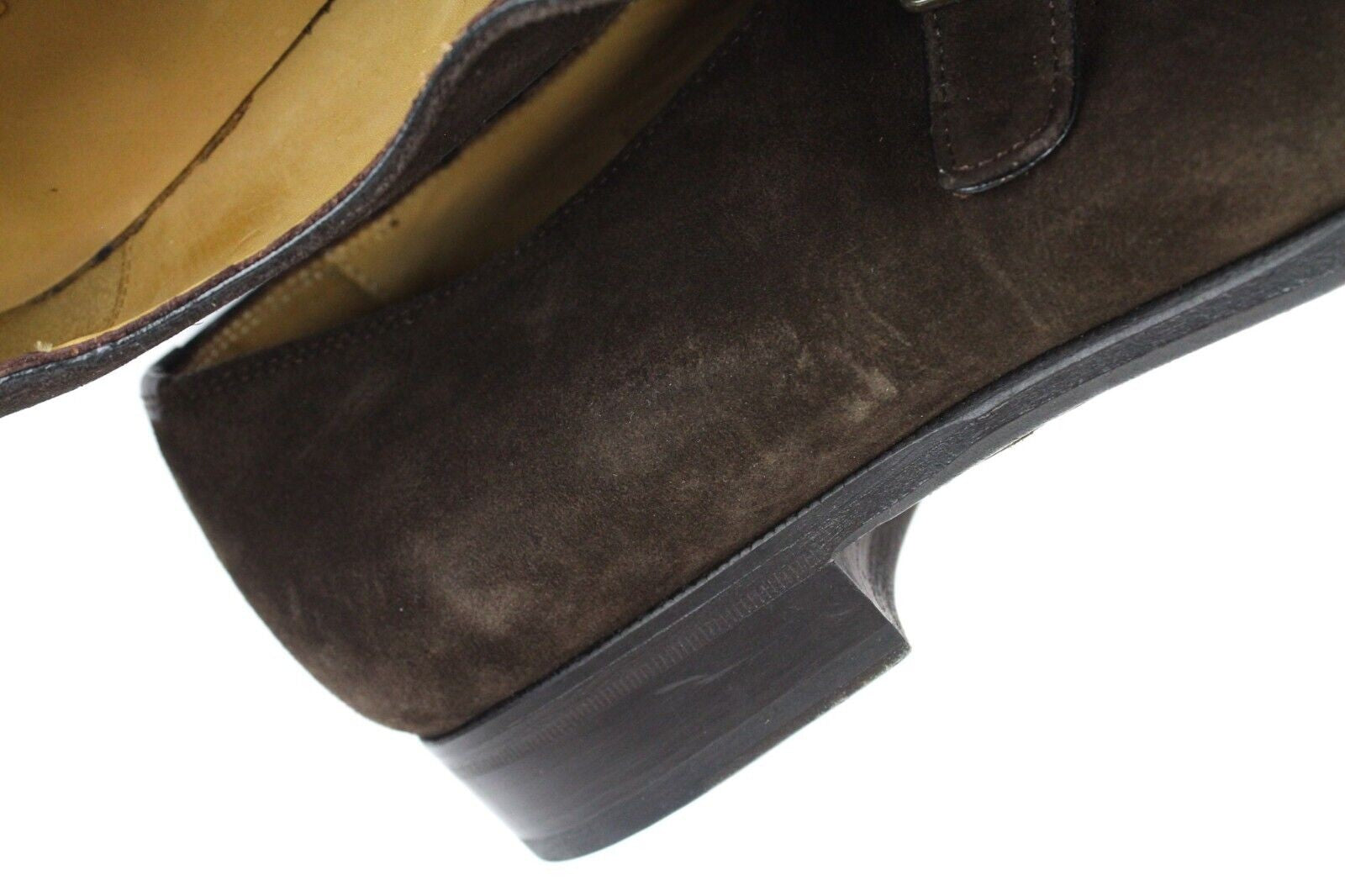 SUITSUPPLY Men's Casual Shoes EU45 Brown Leather Buckled Classic Relaxed Style