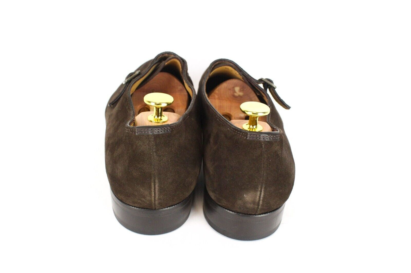 SUITSUPPLY Men's Casual Shoes EU45 Brown Leather Buckled Classic Relaxed Style