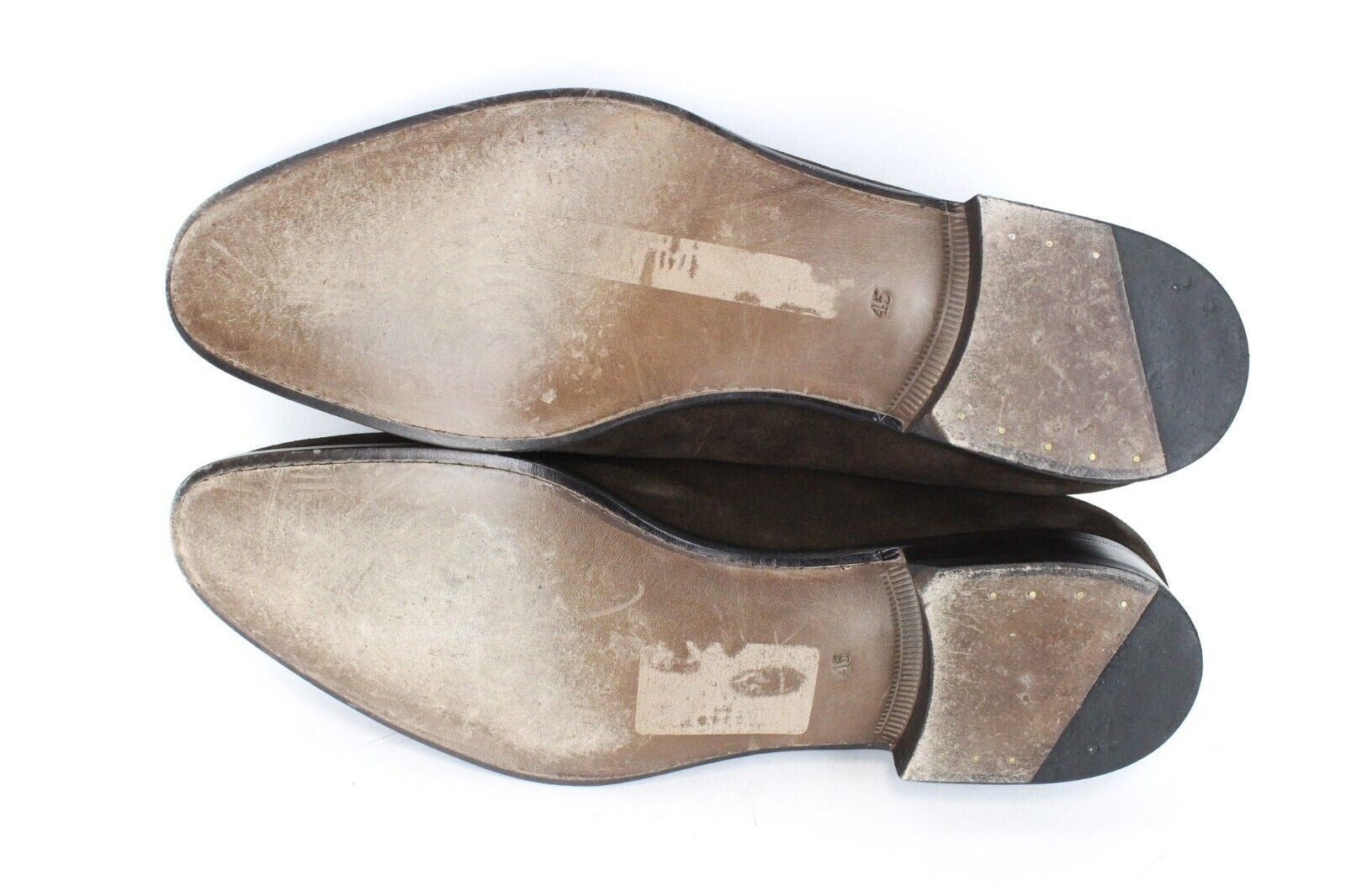 SUITSUPPLY Men's Casual Shoes EU45 Brown Leather Buckled Classic Relaxed Style