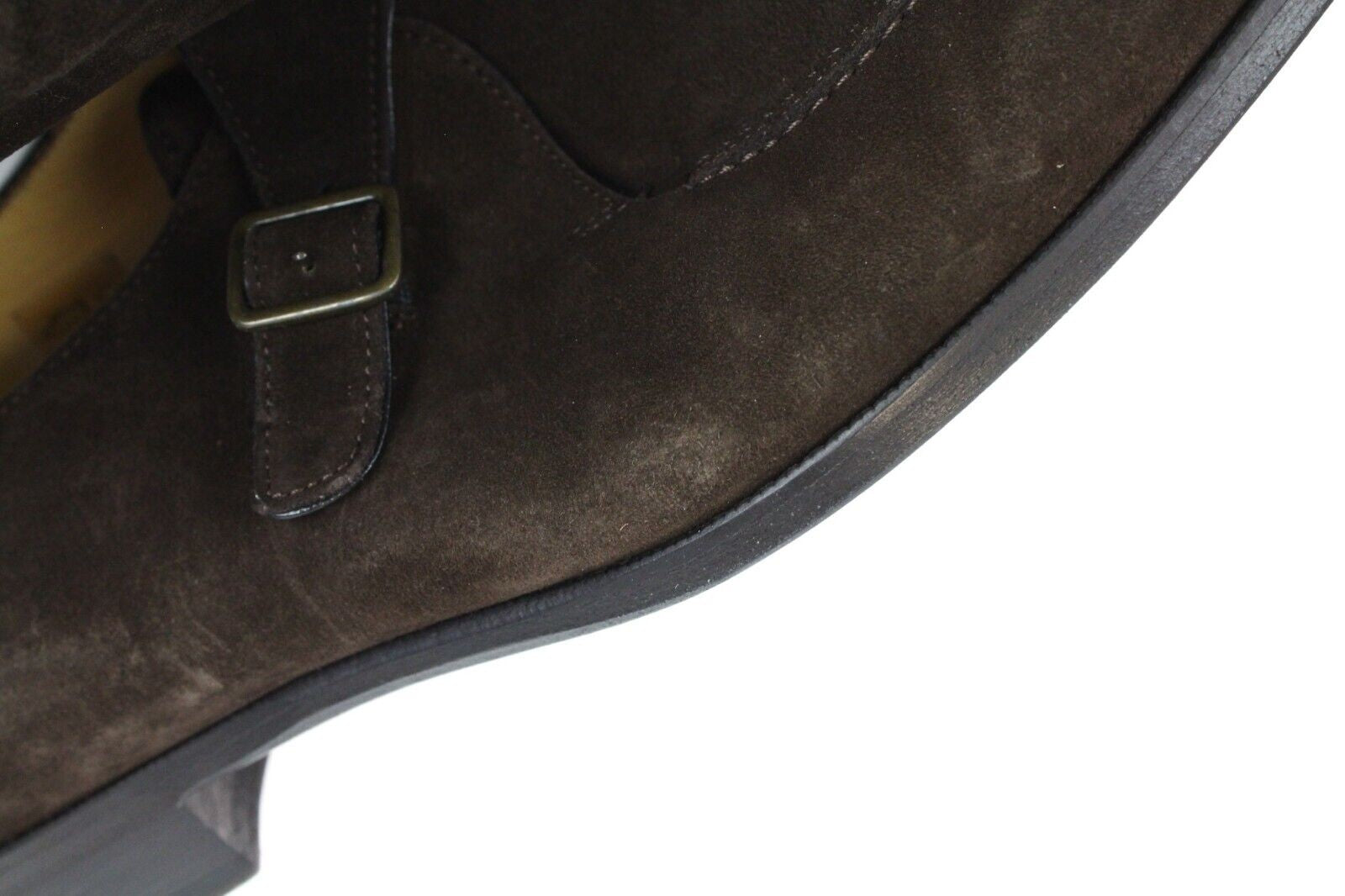 SUITSUPPLY Men's Casual Shoes EU45 Brown Leather Buckled Classic Relaxed Style