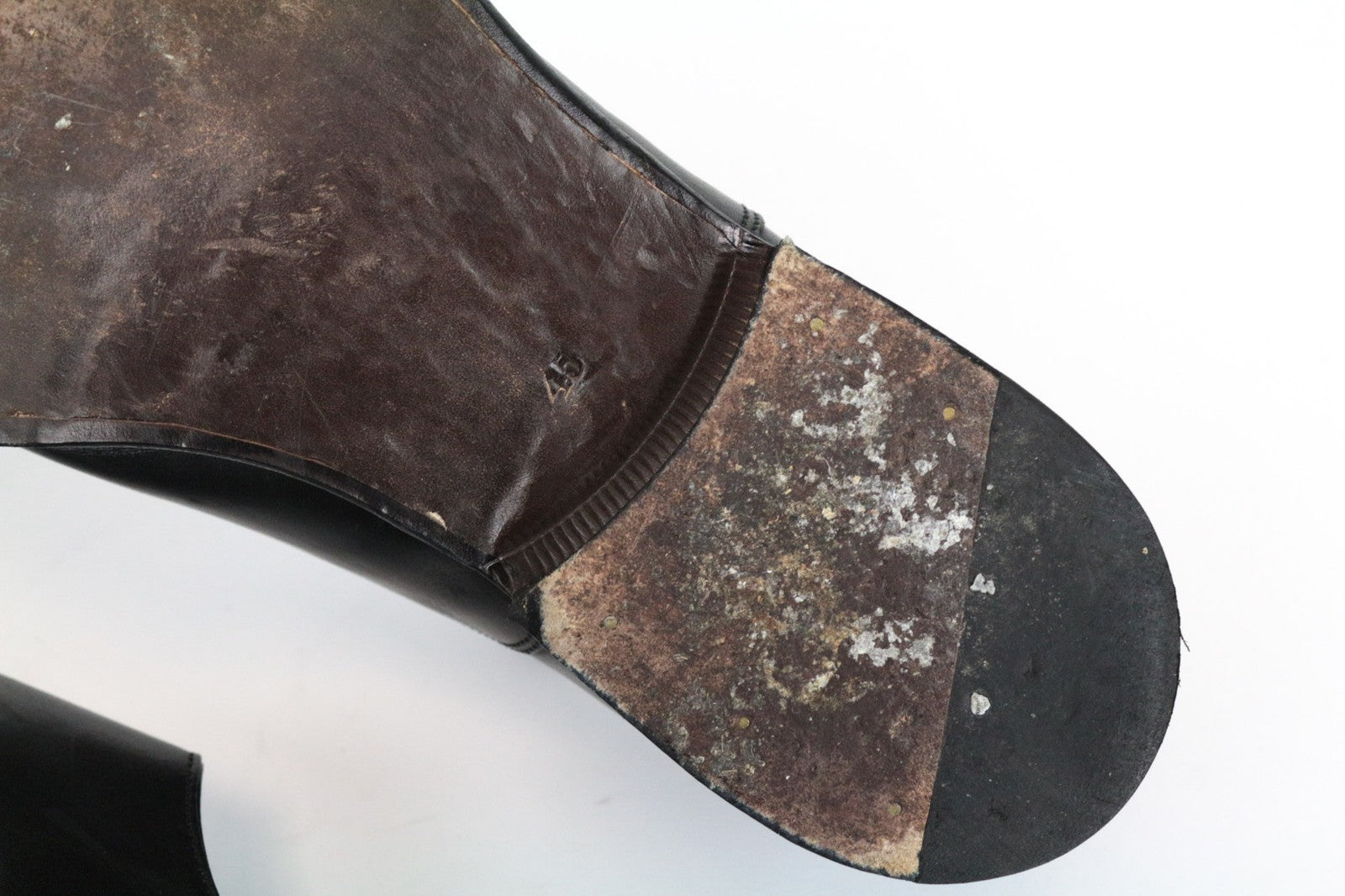 SUITSUPPLY Men's EU45 Black Leather Laced Low-Top Dress Casual Shoe Classic