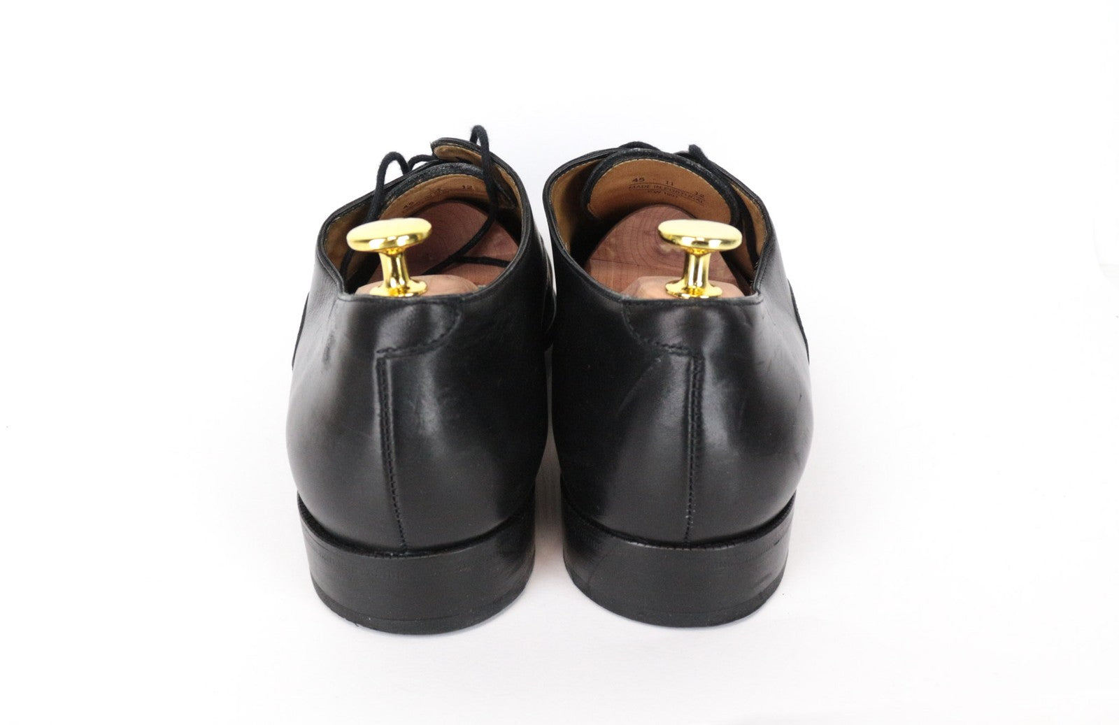 SUITSUPPLY Men's EU45 Black Leather Laced Low-Top Dress Casual Shoe Classic