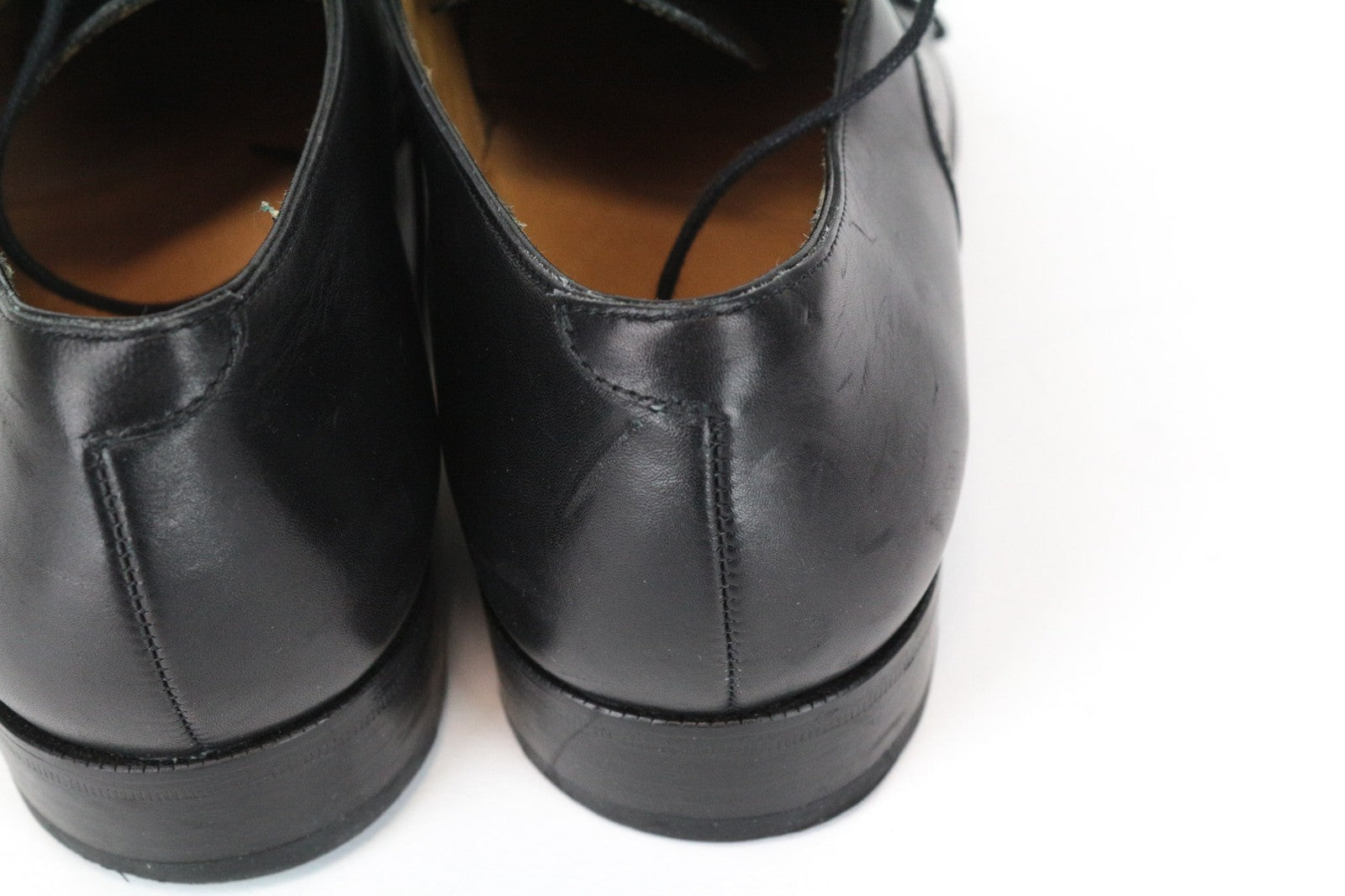 SUITSUPPLY Men's EU45 Black Leather Laced Low-Top Dress Casual Shoe Classic