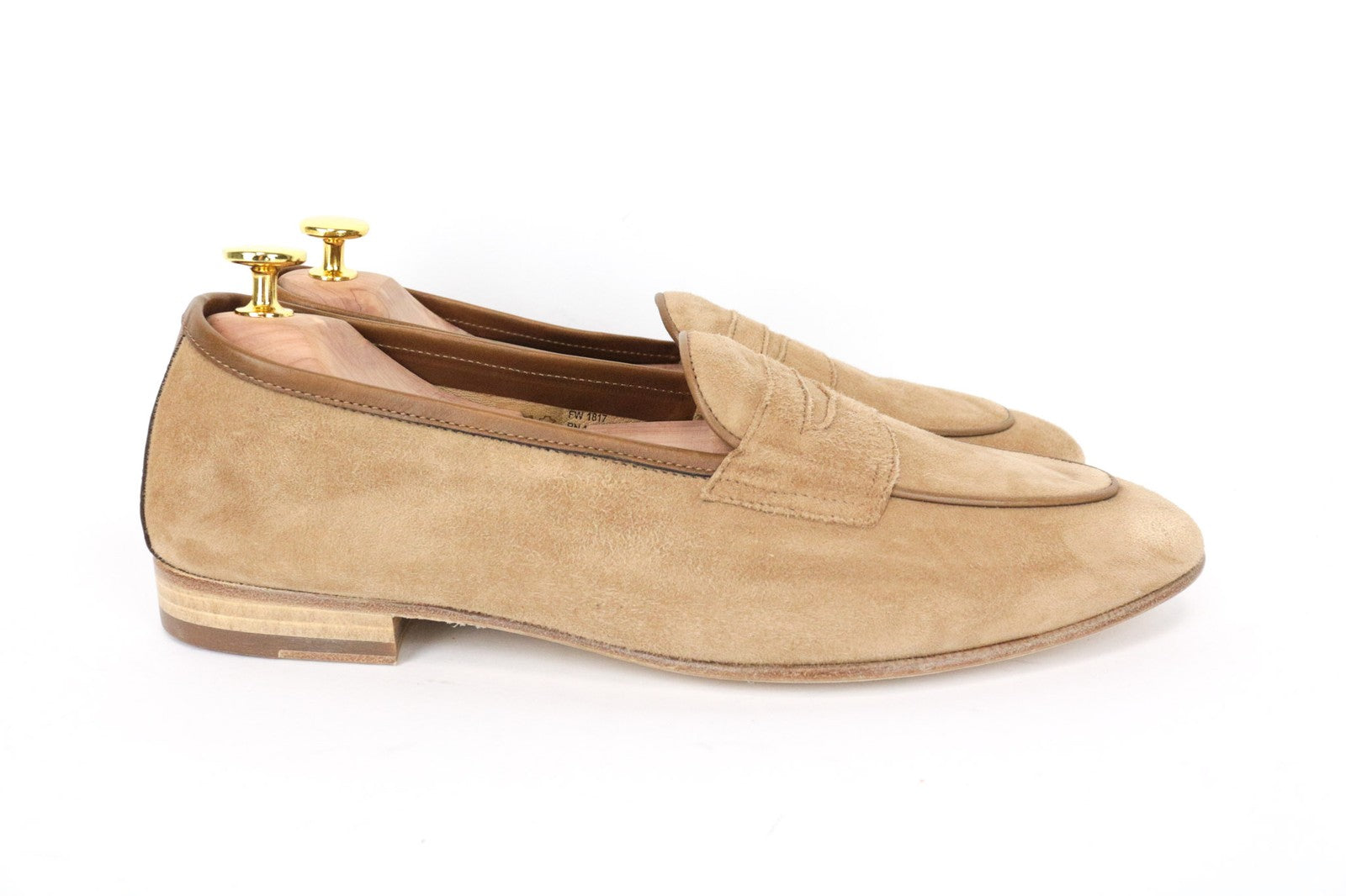 SUITSUPPLY Men's EU43 Brown Suede Slip-On Low Loafers Casual Smart UK9