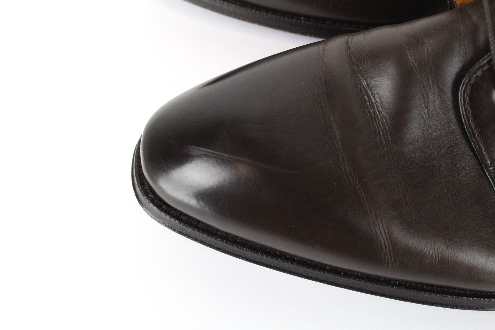 SUITSUPPLY EU45 Brown Leather Shoes Men's Lace-Up Classic Smart Footwear