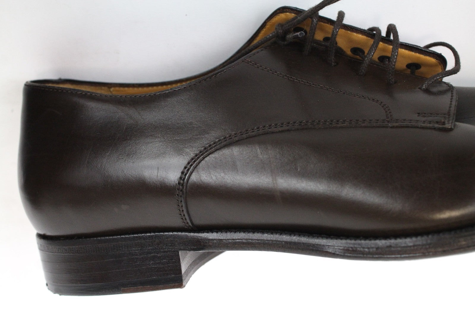 SUITSUPPLY EU45 Brown Leather Shoes Men's Lace-Up Classic Smart Footwear