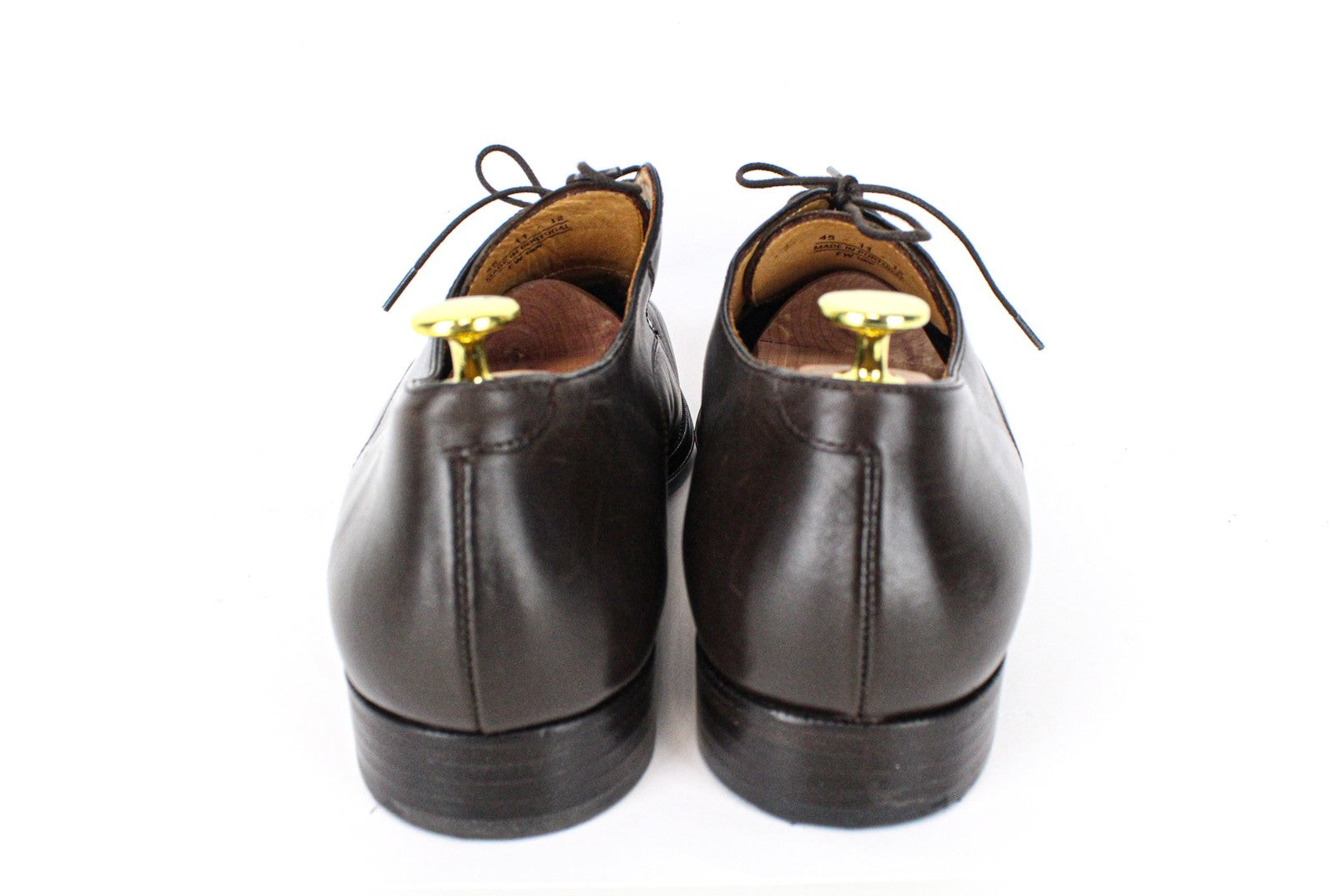 SUITSUPPLY EU45 Brown Leather Shoes Men's Lace-Up Classic Smart Footwear