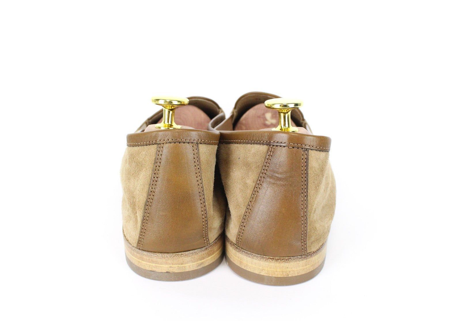 SUITSUPPLY Men's Loafers EU44 Light Brown Suede Slip-On Smart Classic Shoes