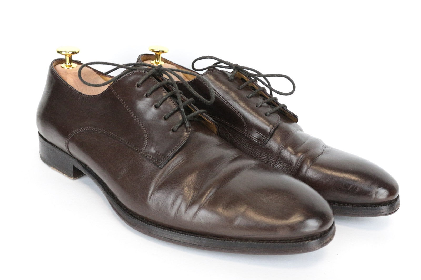 SUITSUPPLY Men's Casual Shoes EU43 Brown Leather Low-Top Classic UK9 Smart