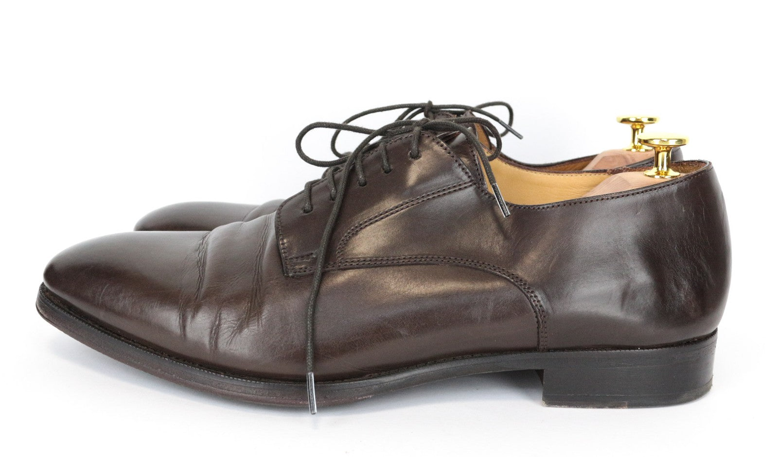 SUITSUPPLY Men's Casual Shoes EU43 Brown Leather Low-Top Classic UK9 Smart