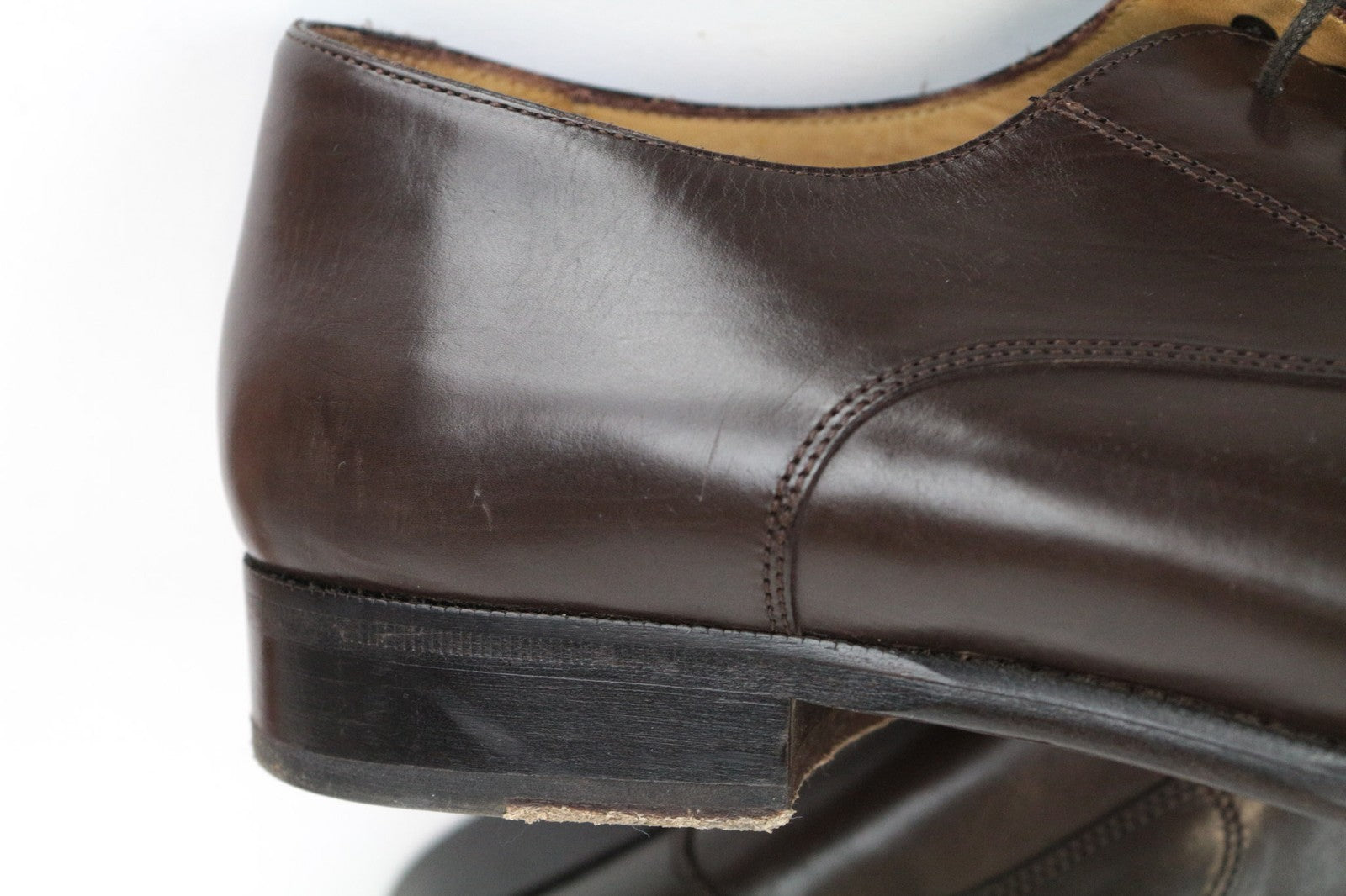 SUITSUPPLY Men's Casual Shoes EU43 Brown Leather Low-Top Classic UK9 Smart