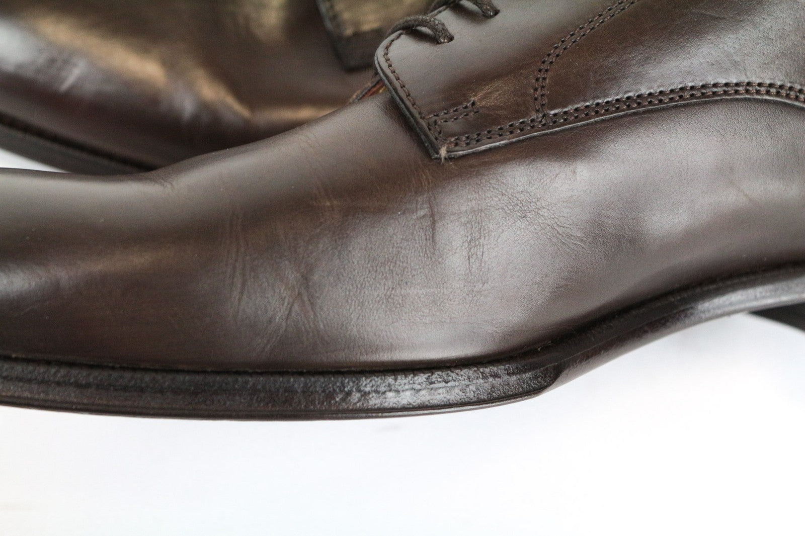 SUITSUPPLY Men's Casual Shoes EU43 Brown Leather UK9 Low-Top Formal Style