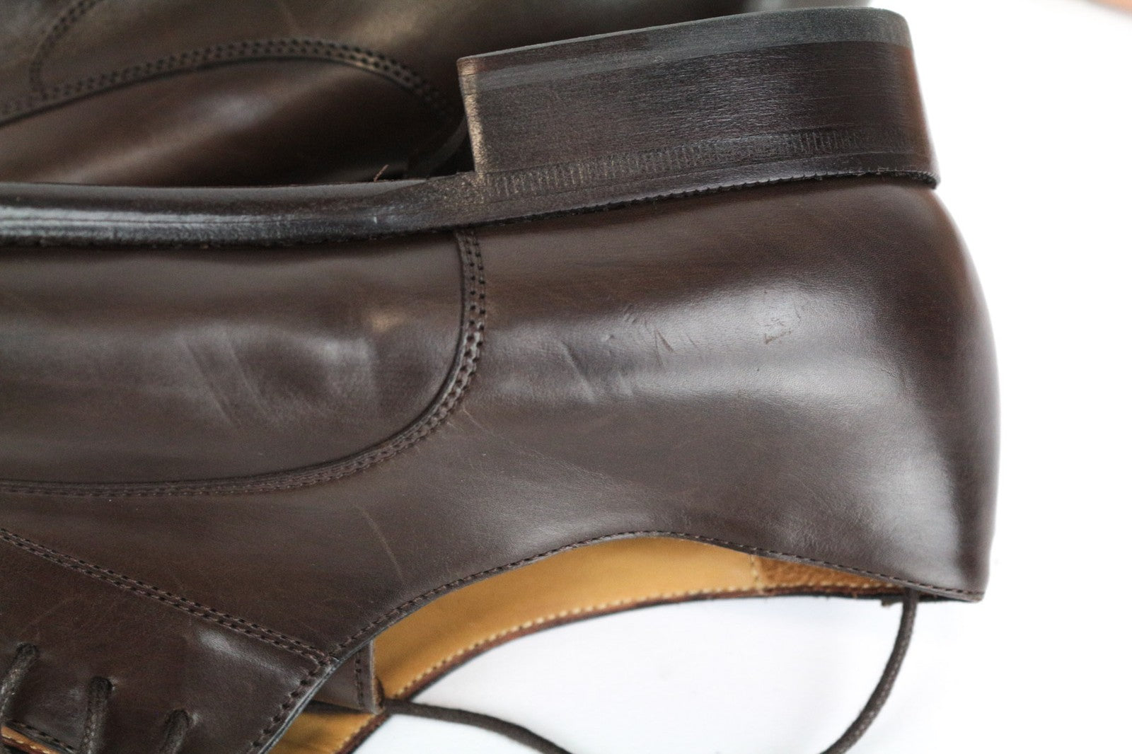 SUITSUPPLY Men's Casual Shoes EU43 Brown Leather UK9 Low-Top Formal Style