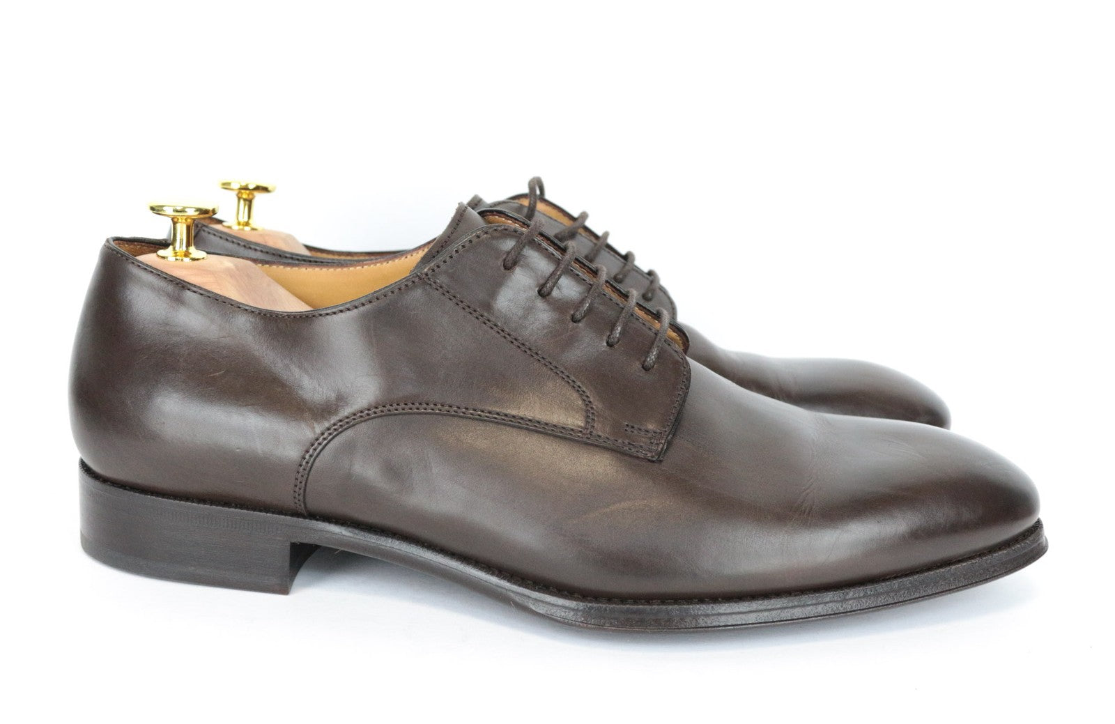 SUITSUPPLY Men's Casual Shoes EU43 Brown Leather UK9 Low-Top Formal Style