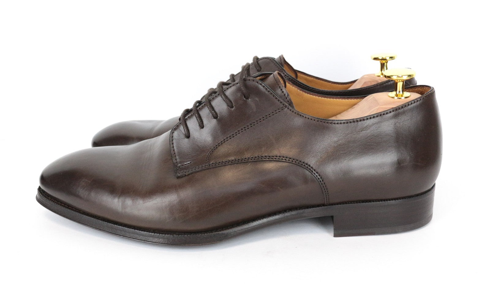 SUITSUPPLY Men's Casual Shoes EU43 Brown Leather UK9 Low-Top Formal Style