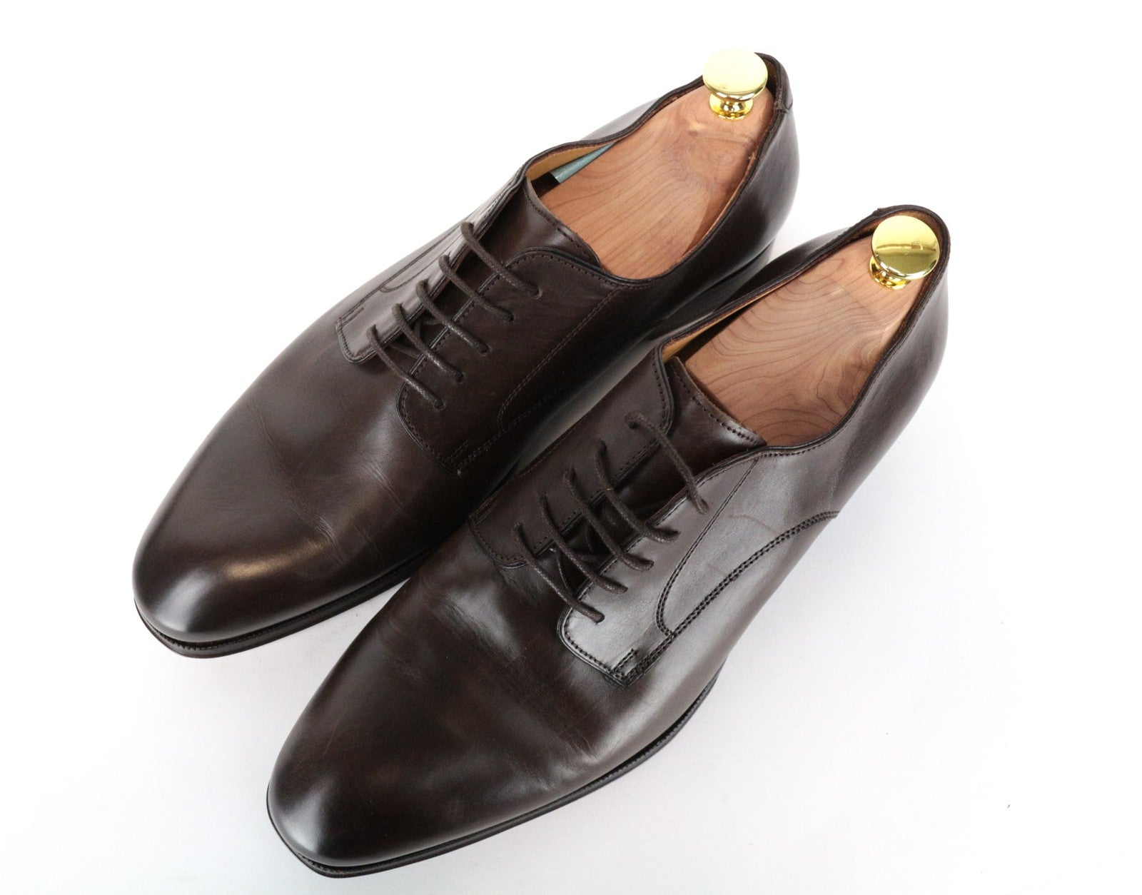 SUITSUPPLY Men's Casual Shoes EU43 Brown Leather UK9 Low-Top Formal Style