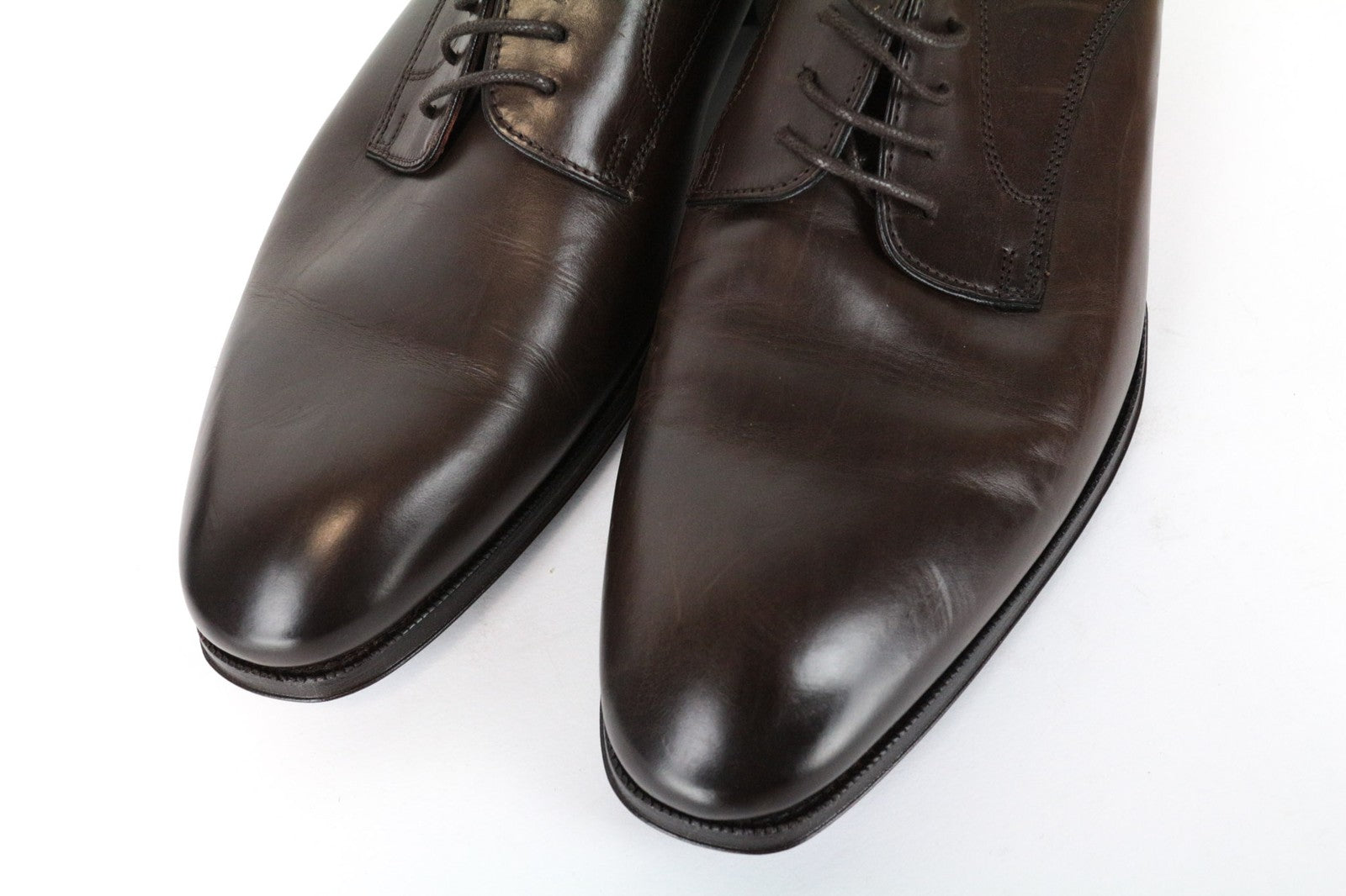 SUITSUPPLY Men's Casual Shoes EU43 Brown Leather UK9 Low-Top Formal Style