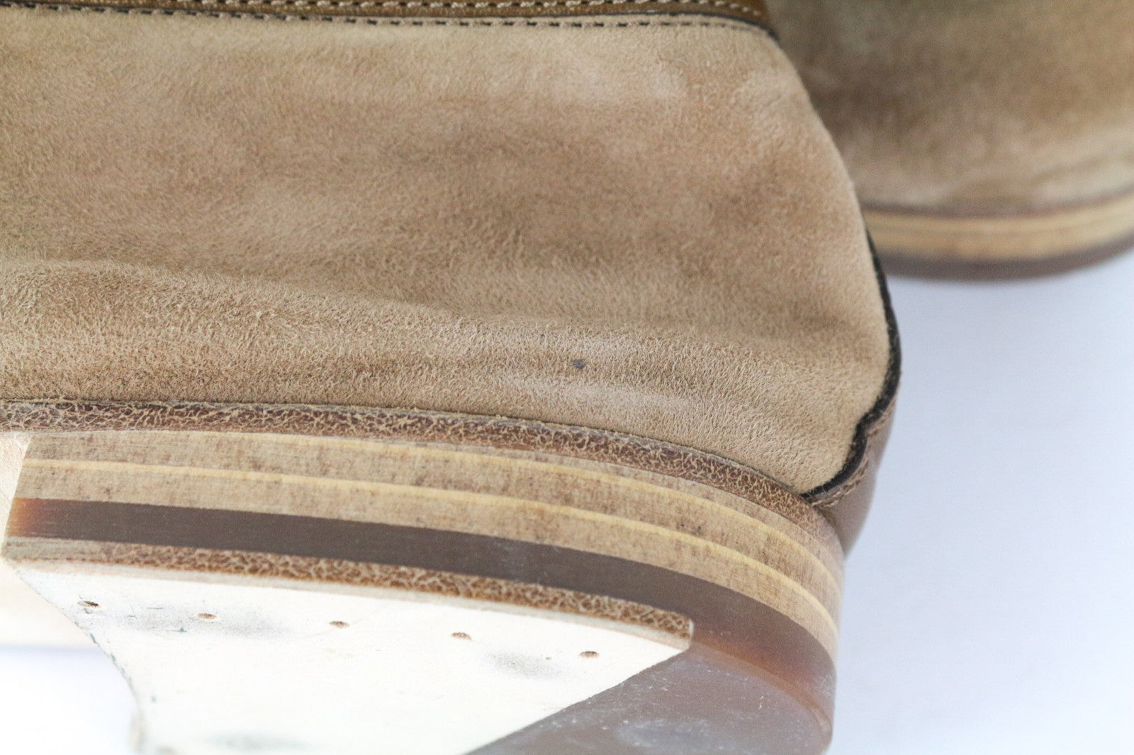 SUITSUPPLY Men's Shoes EU43 Brown Slip-On Suede Low Top Classic Dress Style