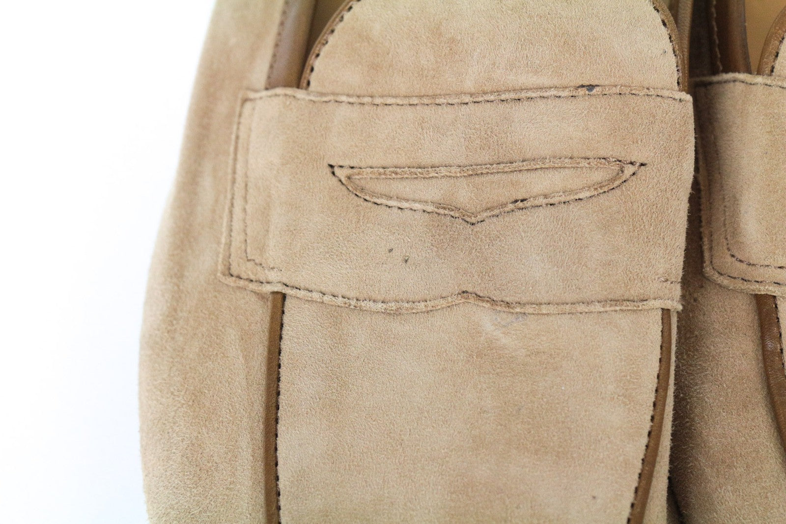 SUITSUPPLY Men's Shoes EU43 Brown Slip-On Suede Low Top Classic Dress Style