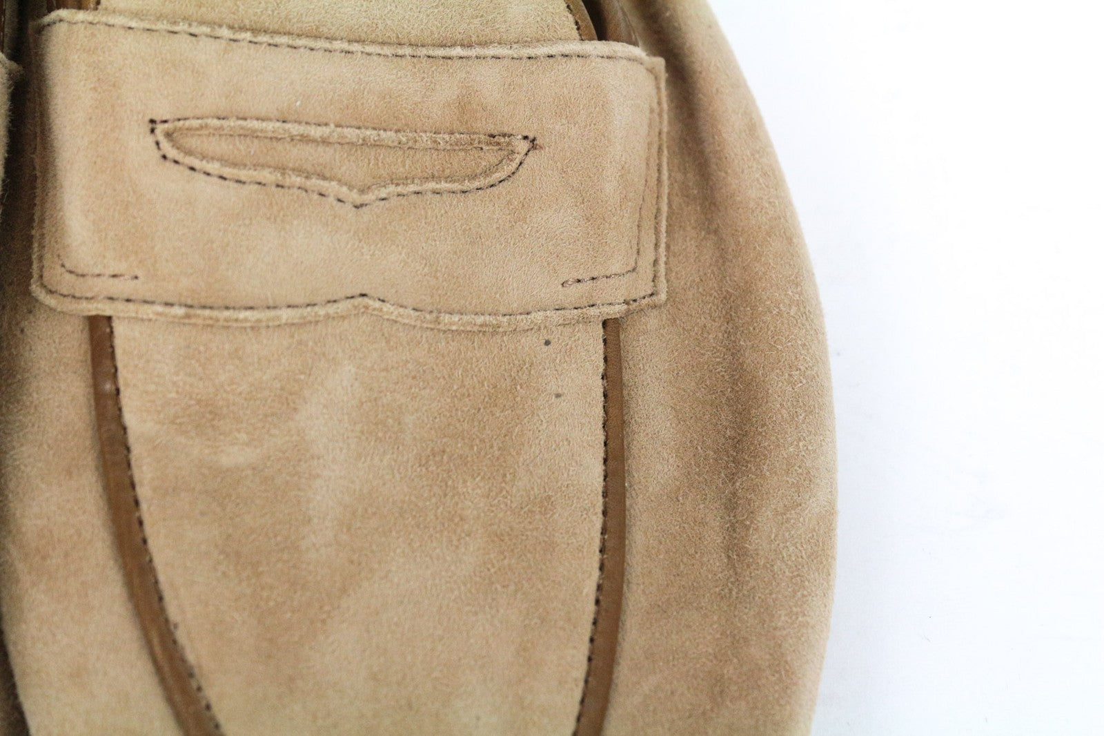 SUITSUPPLY Men's Shoes EU43 Brown Slip-On Suede Low Top Classic Dress Style