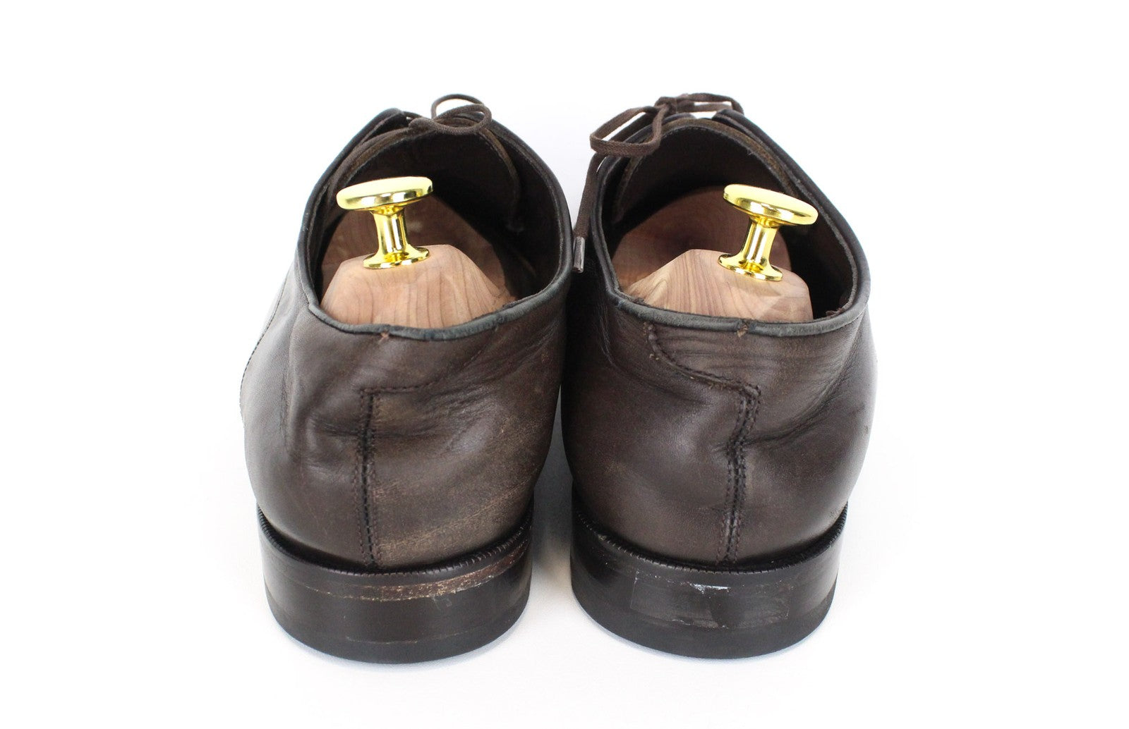 SUITSUPPLY Men's EU43 Shoes Brown Leather Lace-Up Classic Smart Style