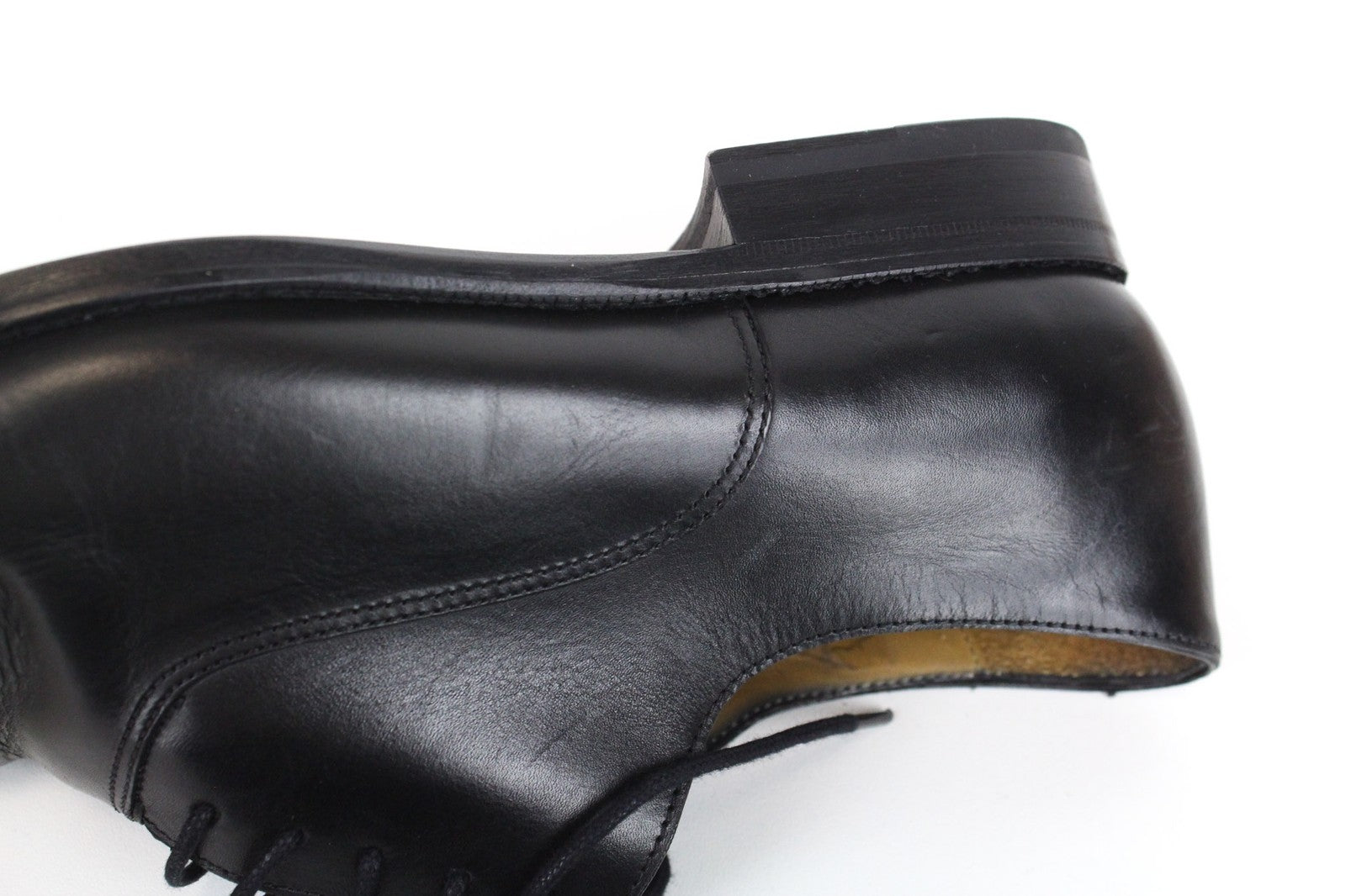 SUITSUPPLY Men's Formal Shoes EU40 Black Leather Lace-Up Classic Pair