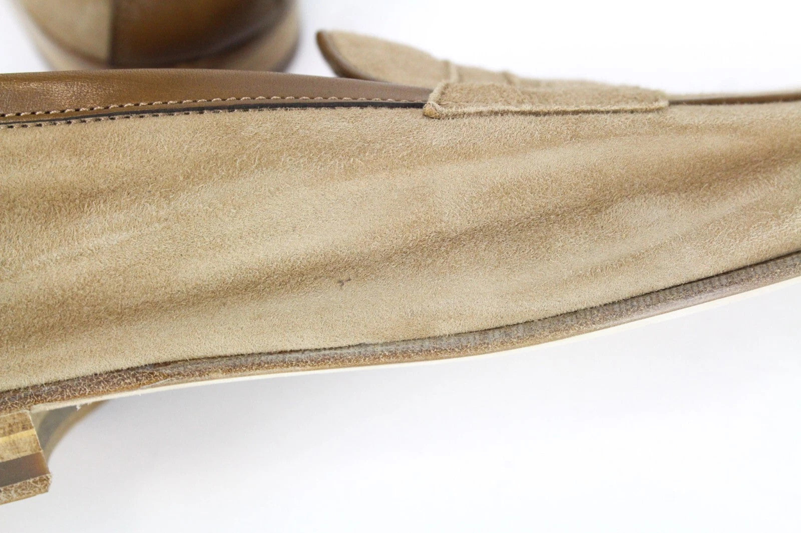 SUITSUPPLY Men's Shoes UK9 EU43 Light Brown Slip-On Loafers Suede Casual