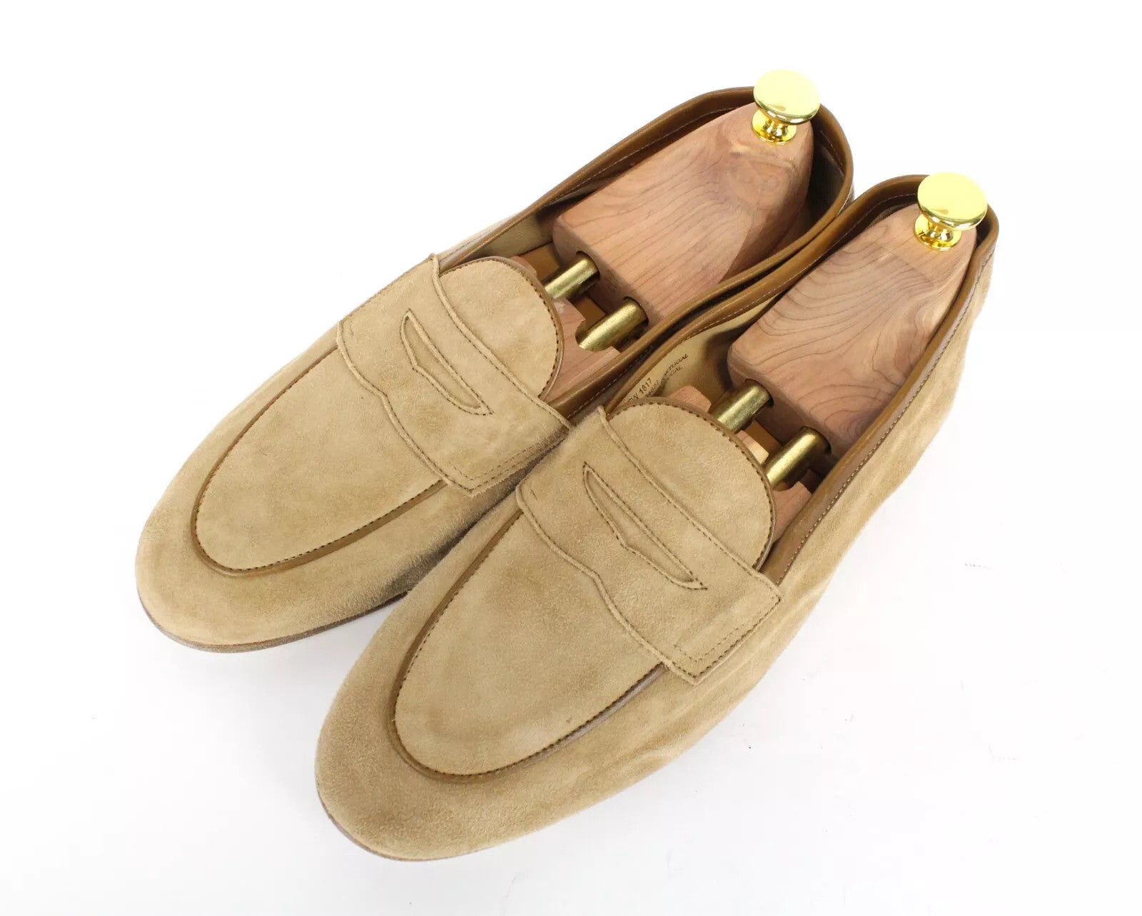 SUITSUPPLY Men's Shoes UK9 EU43 Light Brown Slip-On Loafers Suede Casual