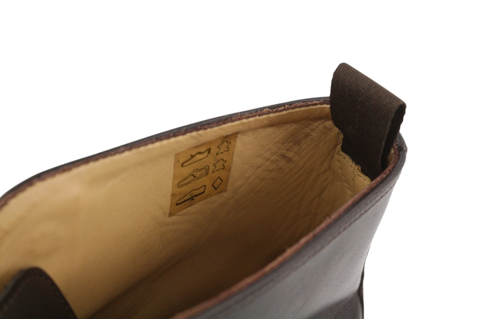 SUITSUPPLY EU43.5 Brown High-Top Men's Classic Formal Leather Lace-Up Shoes