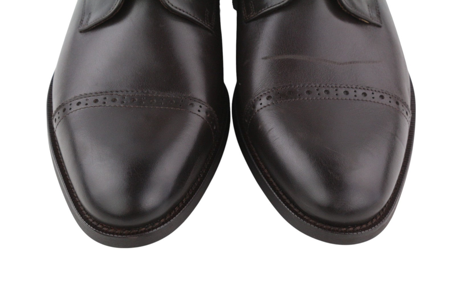 SUITSUPPLY EU43.5 Brown High-Top Men's Classic Formal Leather Lace-Up Shoes