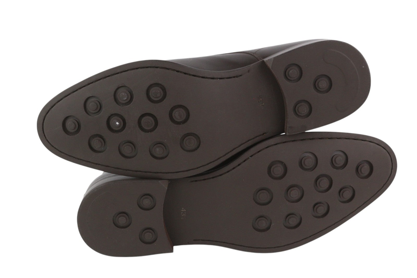 SUITSUPPLY EU43.5 Brown High-Top Men's Classic Formal Leather Lace-Up Shoes