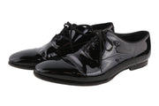 SUITSUPPLY Men Shoes EU41.5 Black Lacquered Classic Formal Laced Low-Top
