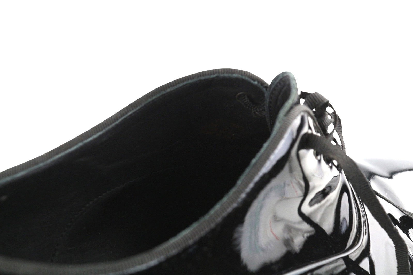 SUITSUPPLY Men Shoes EU41.5 Black Lacquered Classic Formal Laced Low-Top