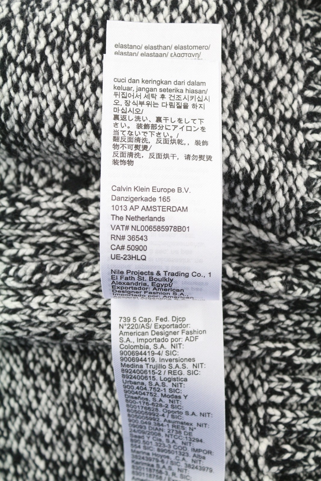 CALVIN KLEIN 2 Color Wool Blend Cn Men Jumper S Crew Neck Tight-Knit Pullover