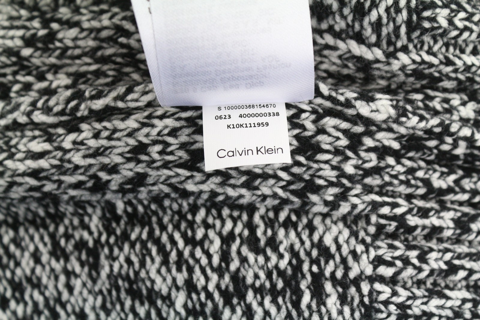 CALVIN KLEIN 2 Color Wool Blend Cn Men Jumper S Crew Neck Tight-Knit Pullover