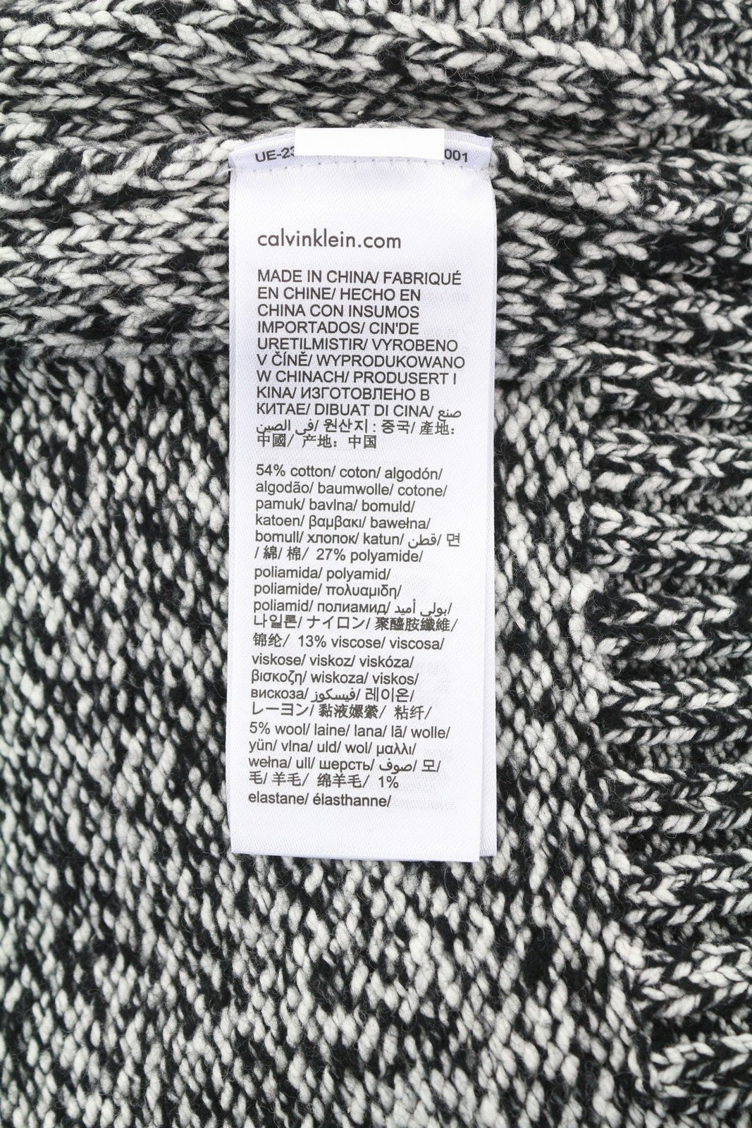 CALVIN KLEIN 2 Color Wool Blend Cn Men Jumper S Crew Neck Tight-Knit Pullover