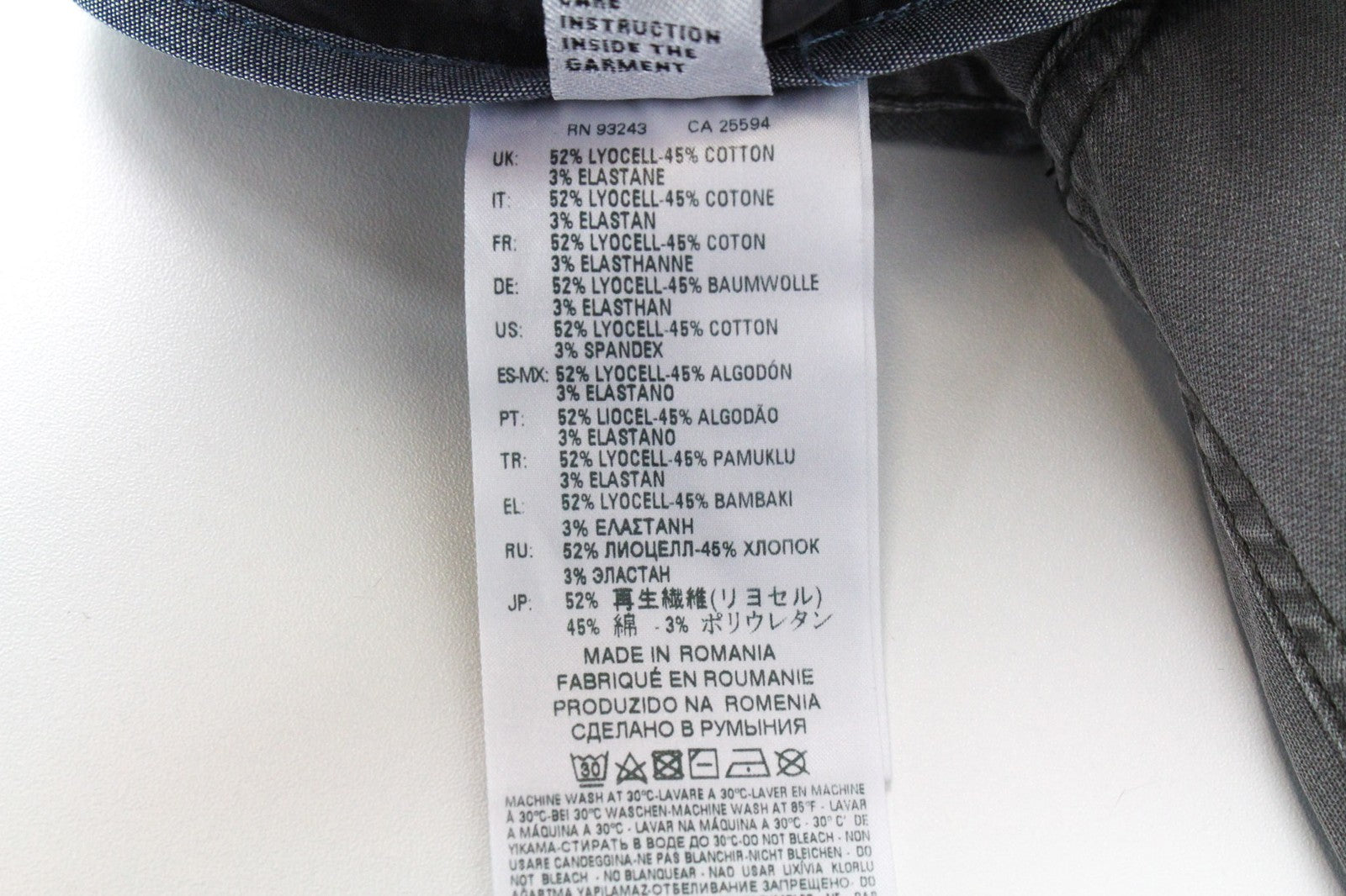 DIESEL Slim-Chino-M-NE 0685E Men's Jeans W28 Grey Stretch Jogg Slim