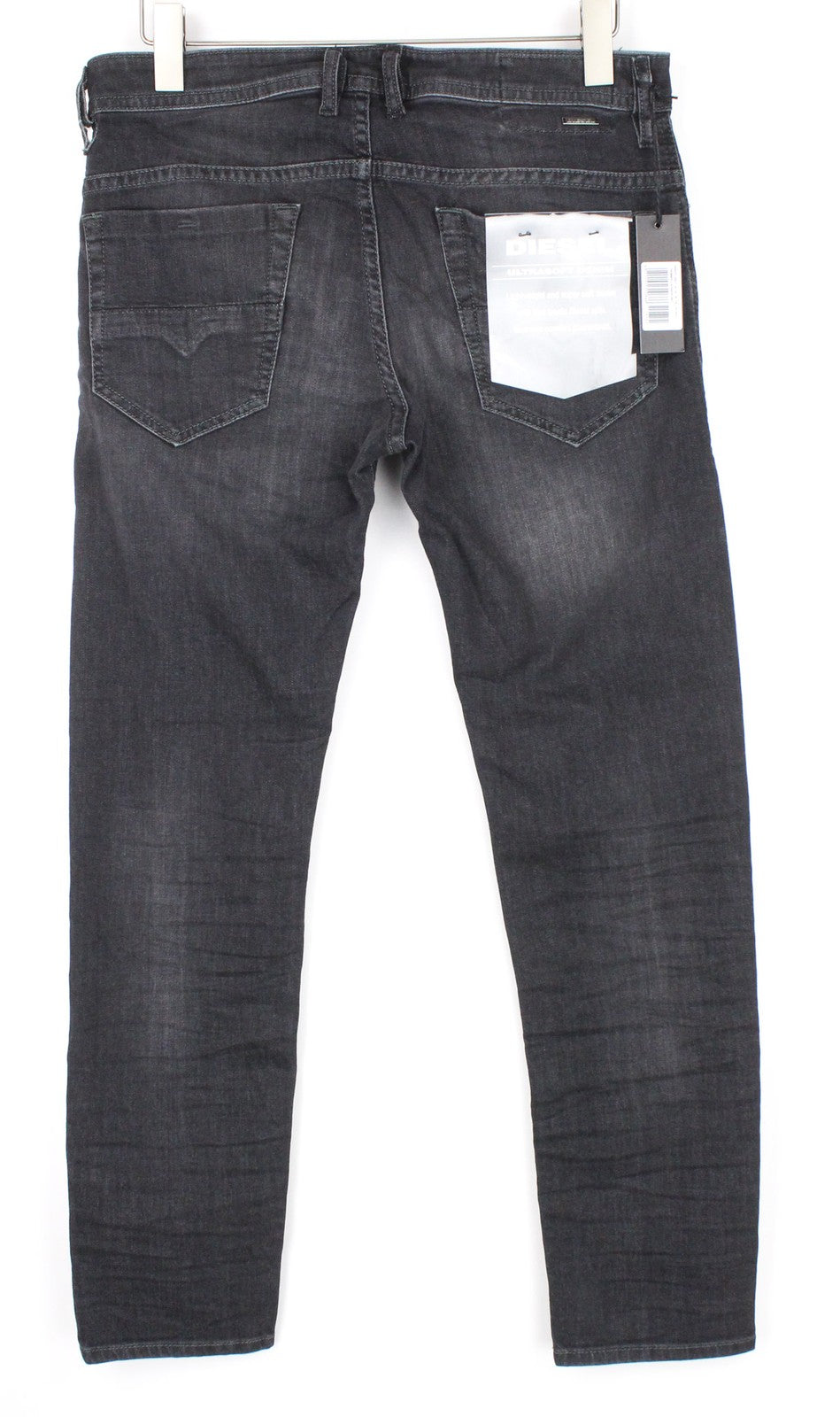 DIESEL Thommer 0687J Men's Jeans W32/L30 Slim Skinny Grey Cotton Washed