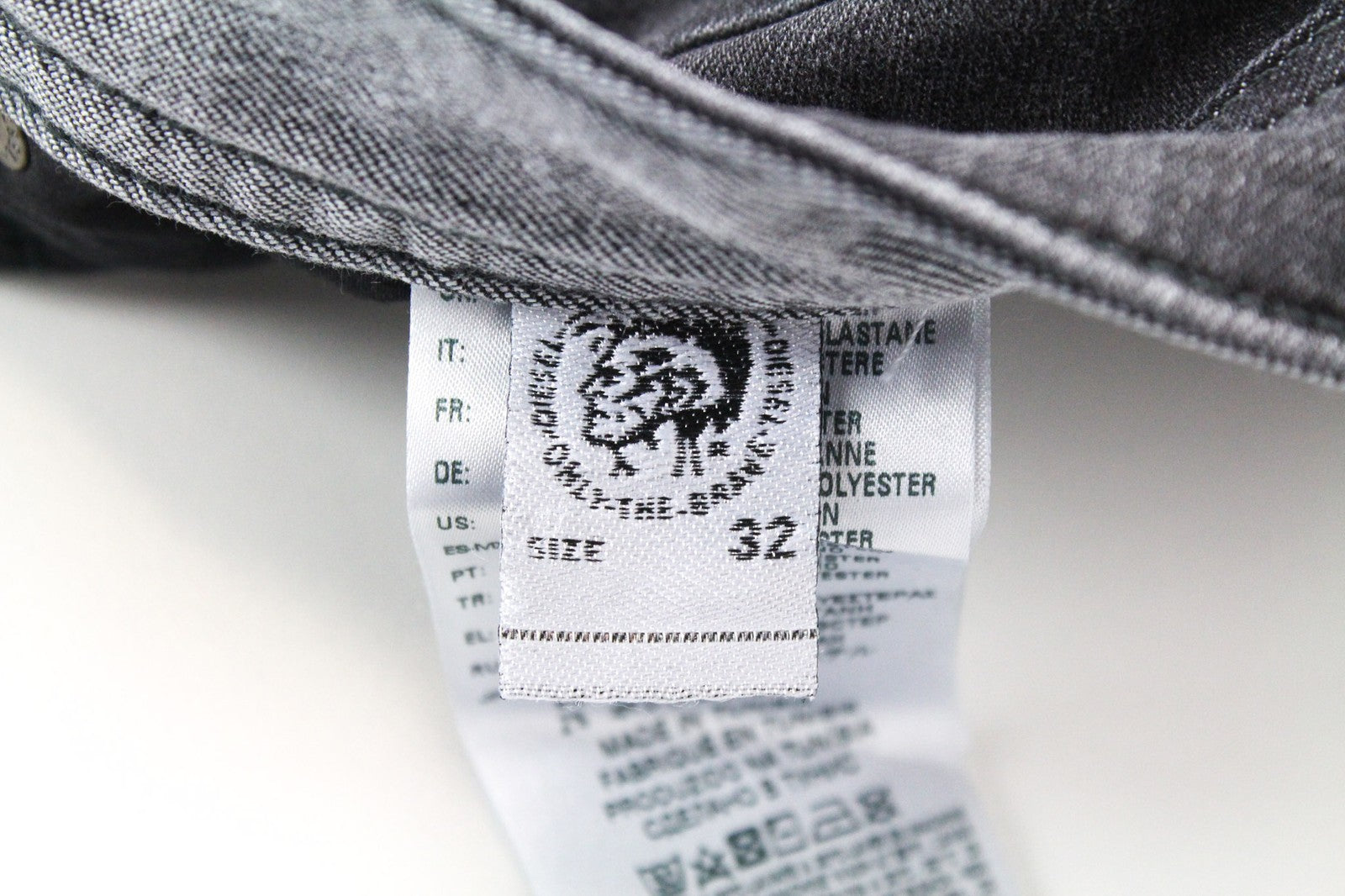 DIESEL Thommer 0687J Men's Jeans W32/L30 Slim Skinny Grey Cotton Washed