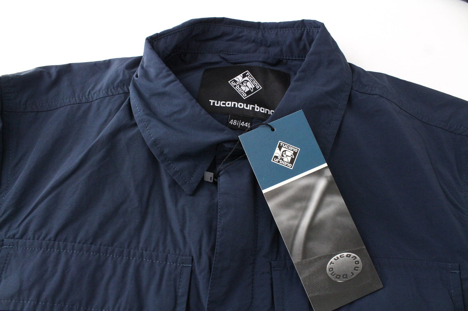 TUCANO URBANO Albertina Men's Jacket EU40 Blue Cotton Blend Lined Coat