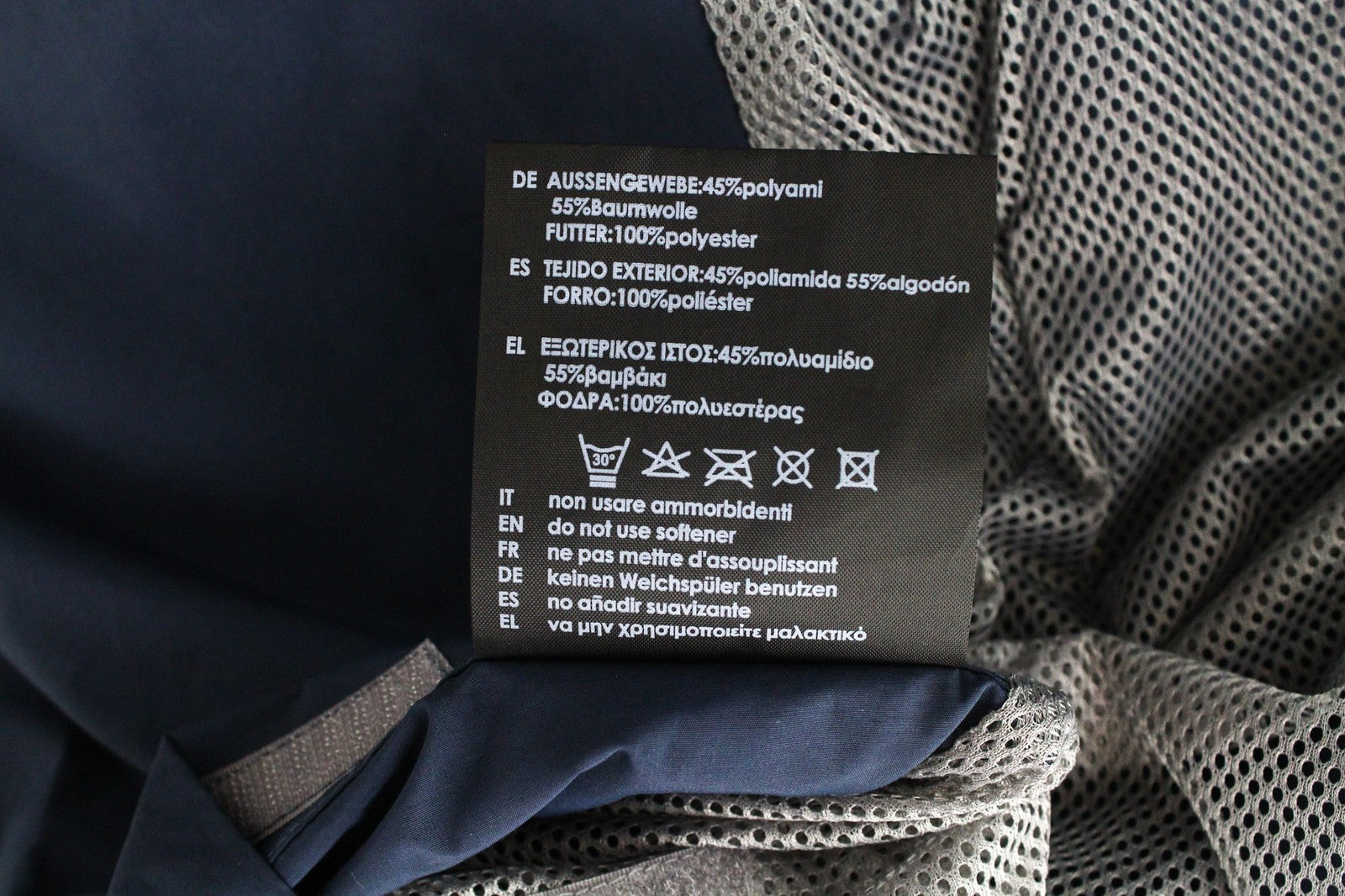 TUCANO URBANO Albertina Men's Jacket EU40 Blue Cotton Blend Lined Coat