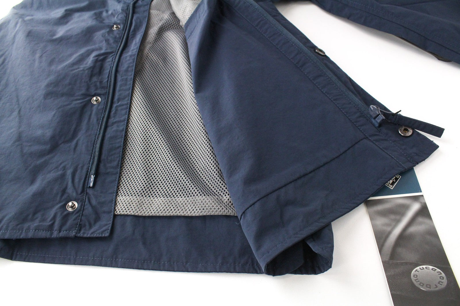 TUCANO URBANO Albertina Men's Jacket EU40 Blue Cotton Blend Lined Coat