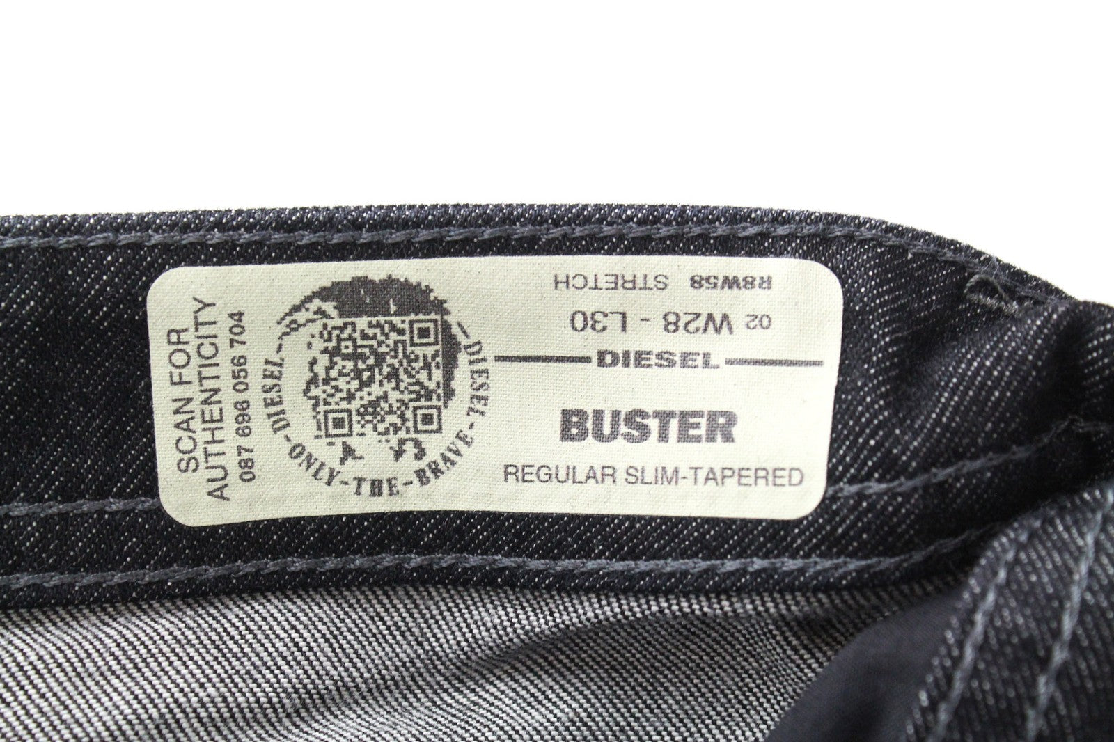 DIESEL Buster R8W58 Men's Jeans W28/L30 Grey Slim Fit Tapered Stretch